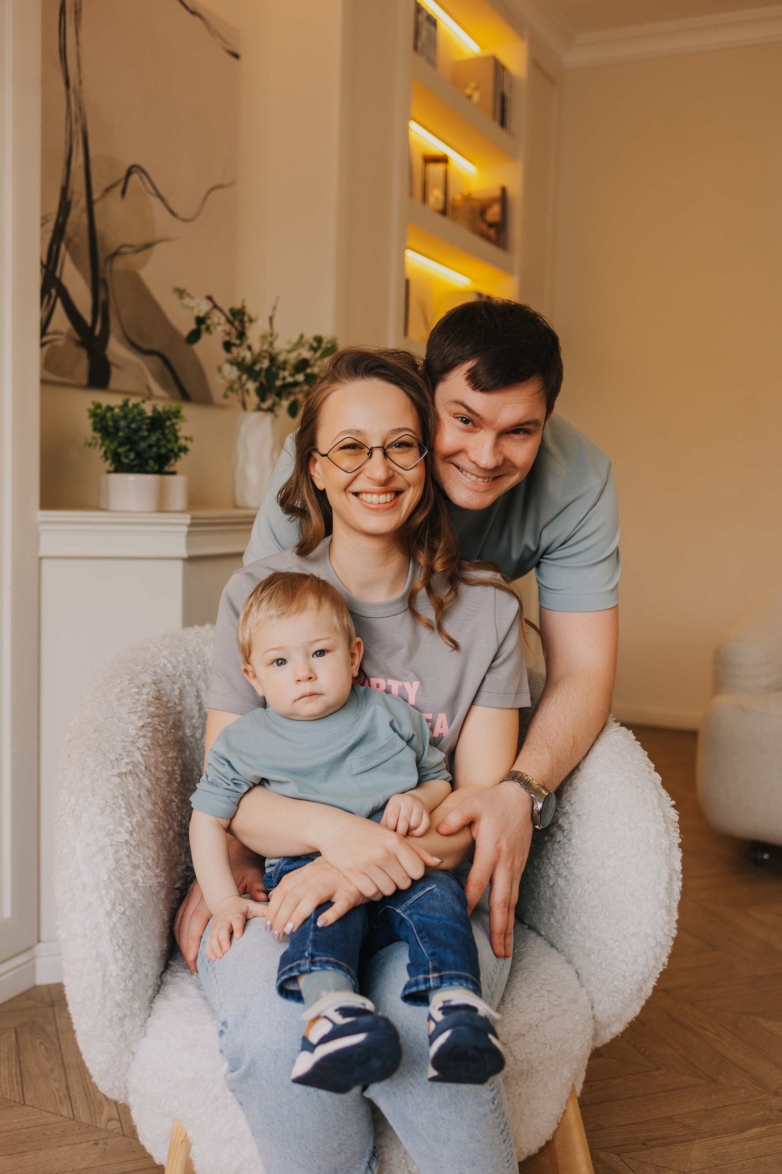 Большая семья. Домашняя фотосессия