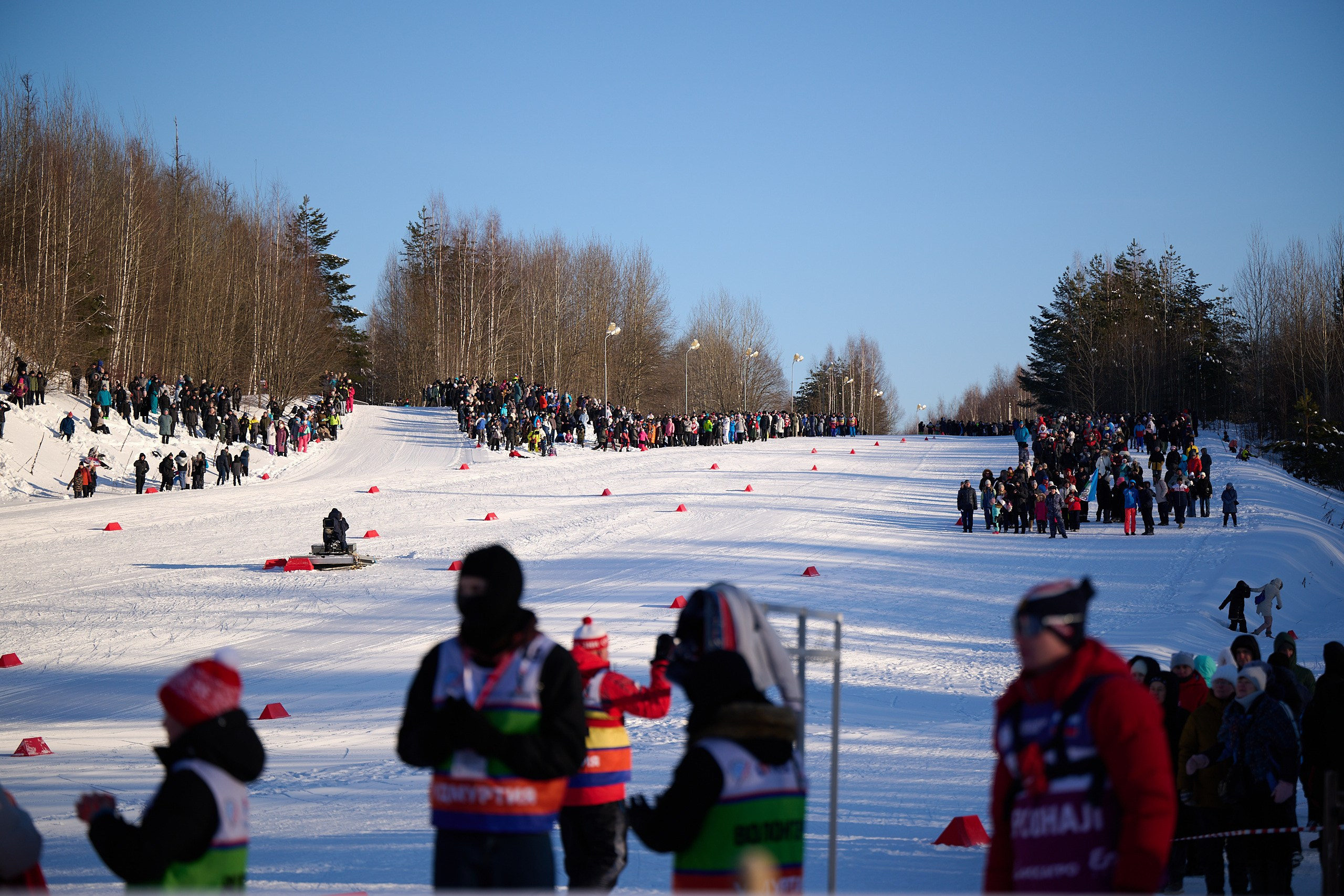 VI этап ФосАгро Кубка России по лыжным гонкам. Спринт. Ижевск 25.01.2025. Спортивный репортажный фотограф в Ижевске Сергей Мерзляков