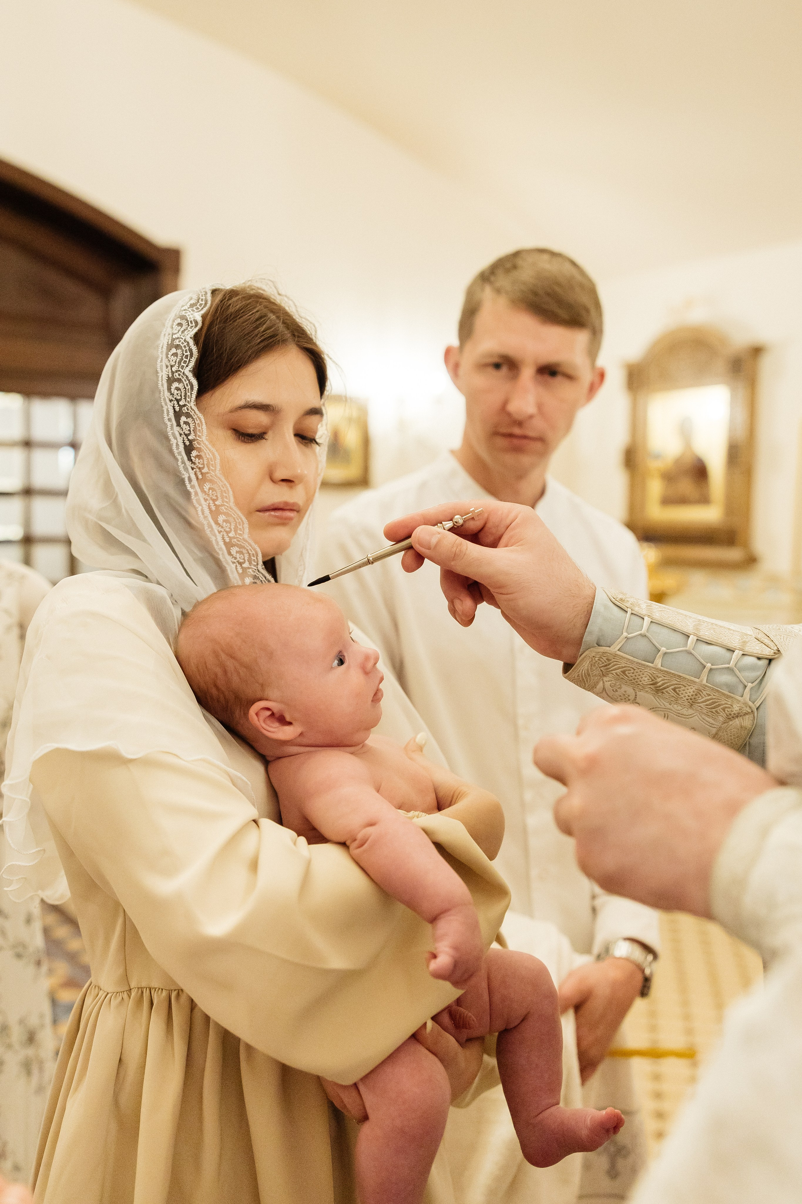 Таинство Крещения Максима и Александра. Храм Покрова Пресвятой Богородицы