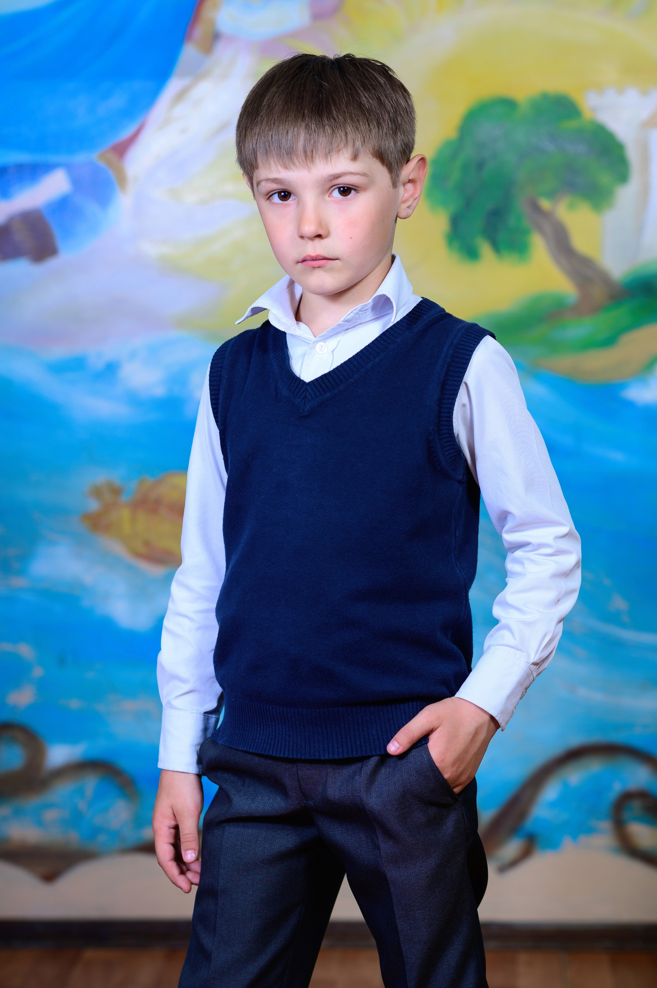 Портрет и общая фотография класса. Выпускной школьный альбом в Москве / Школьный фотограф Юлия Михайленко