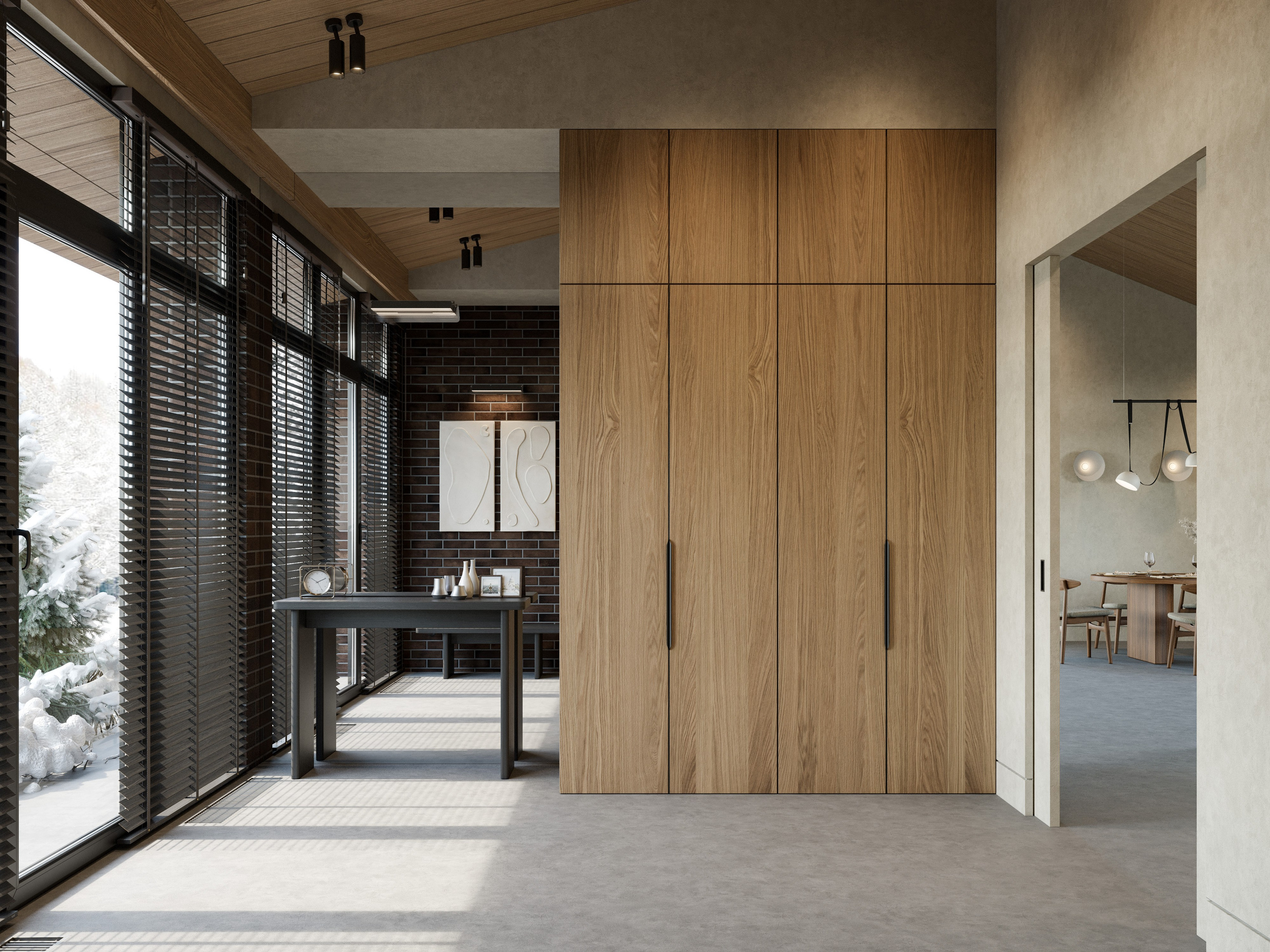 Минимализм в Загородном Доме: 3D Визуализации Интерьера и Экстерьера. Визуализатор интерьера в Москве | Брагин Кирилл