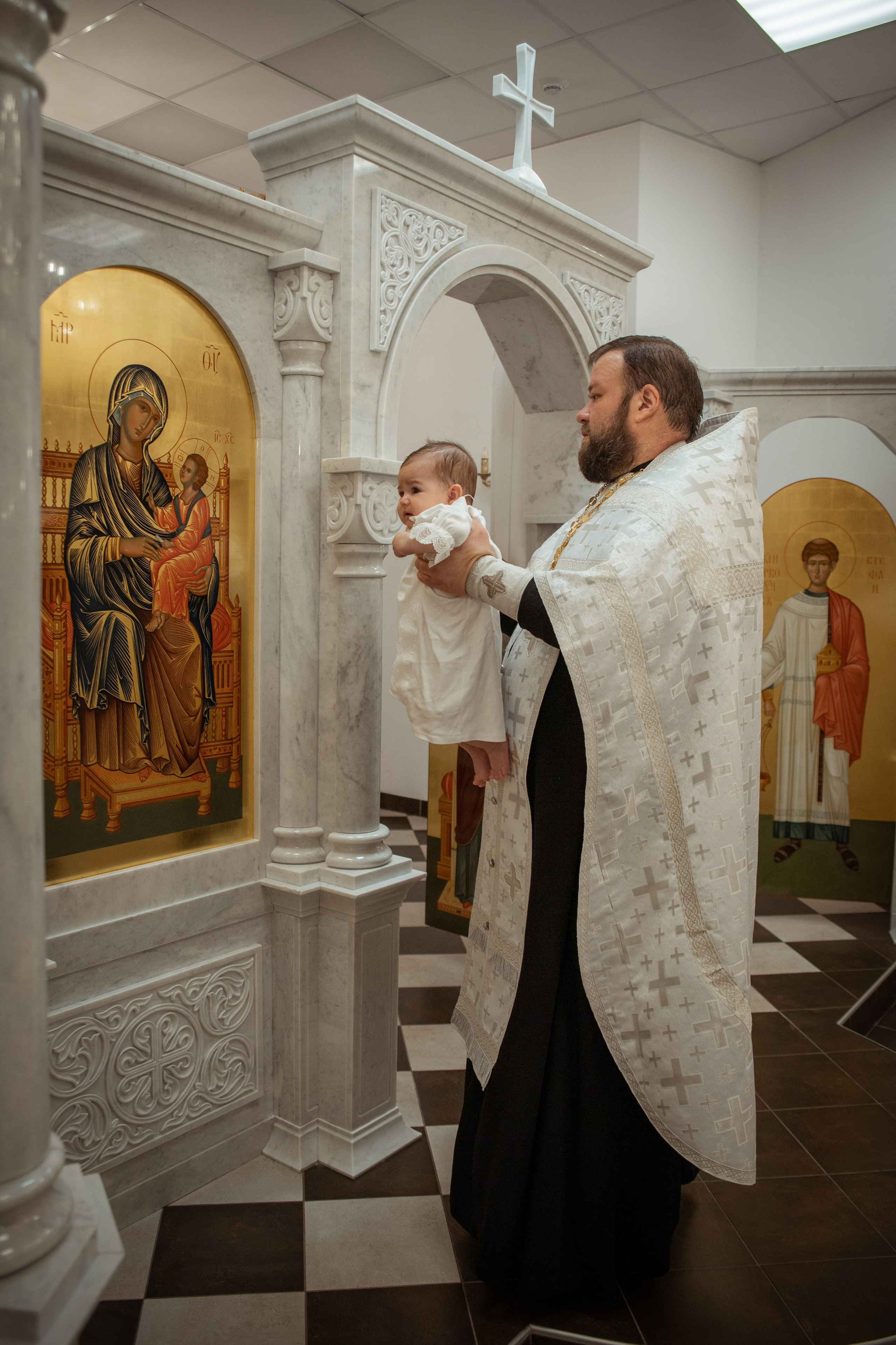 Таинство Крещения Александры, Александра-Невский Собор г. Волгоград. Церковный, семейный и репортажный фотограф Волгоград, Волжский