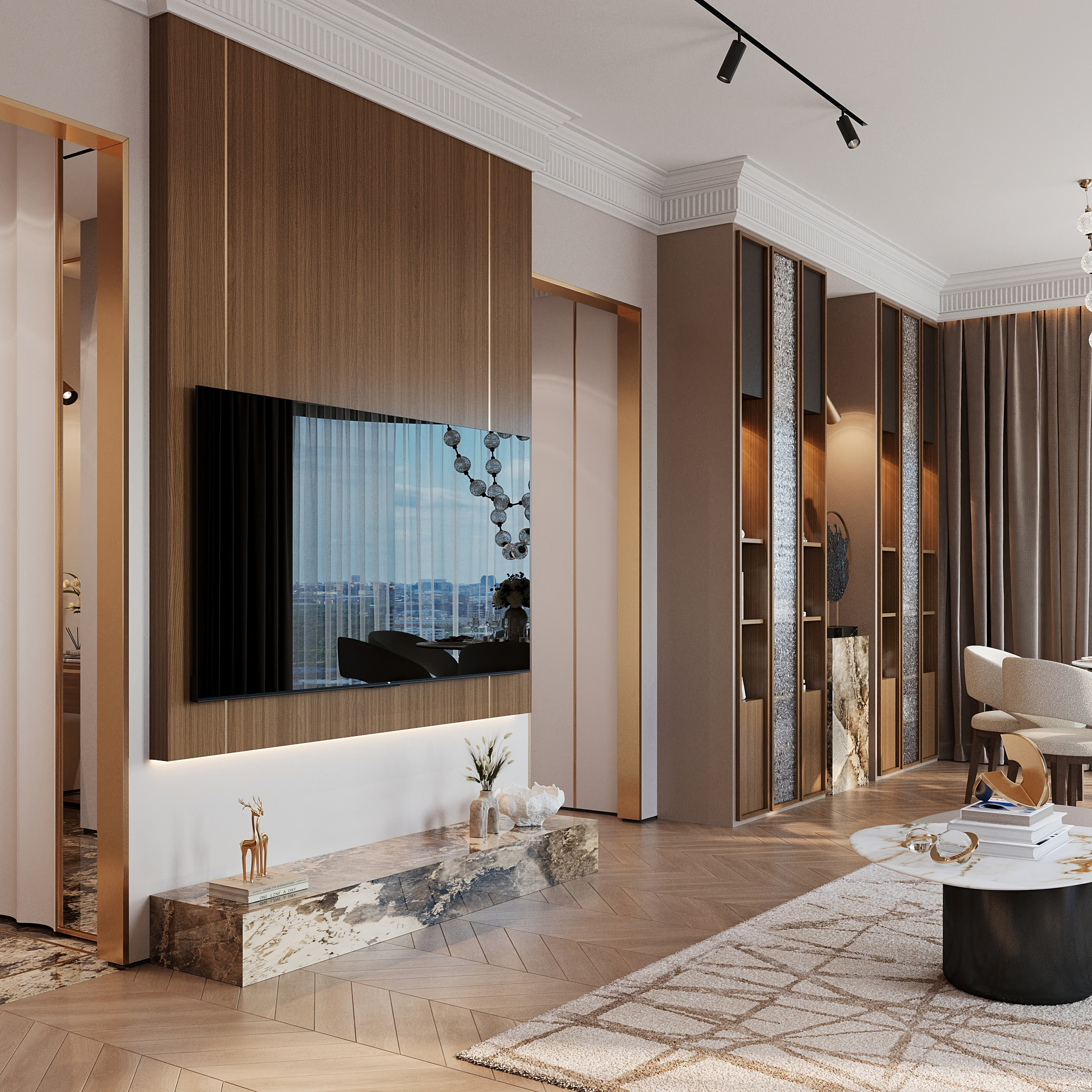 ЖК Павелецкая сити. Дизайн интерьера в Москве