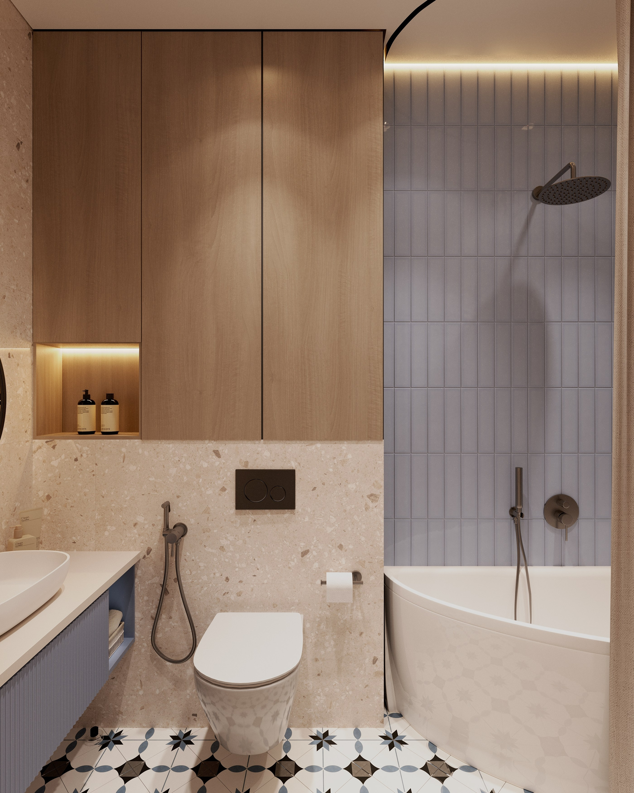 ЖК «Римский, 77.6 м². Мария Воропаева | Дизайн интерьера под ключ Москва и МО