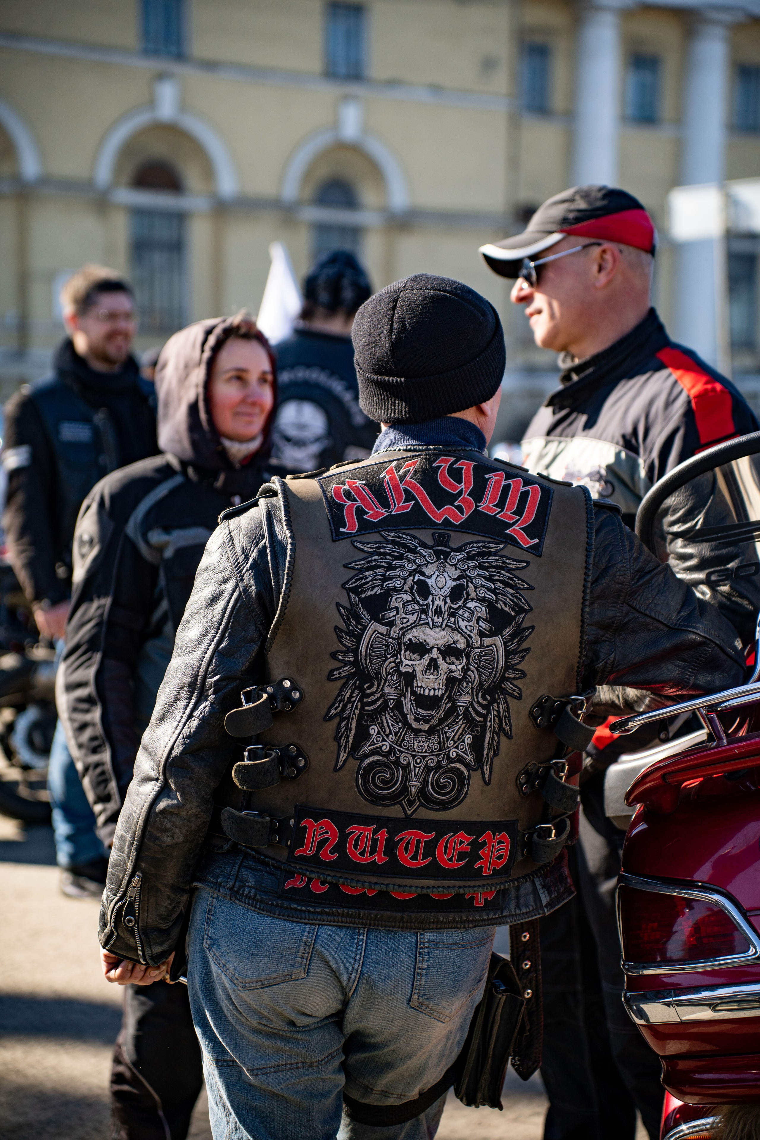 Весенний прохват мотоклуба Normans Riders MC. Концертный и репортажный фотограф в Санкт-Петербурге Слава Пахомов