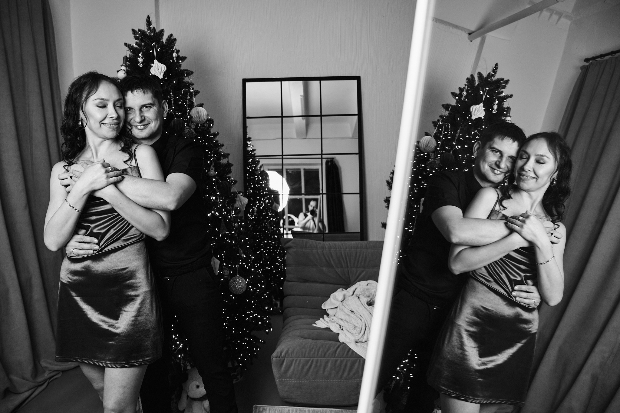 Новогодняя студийная фотосессия семьи Зиновьевых | Фотограф Иван Третьяков, Новокузнецк