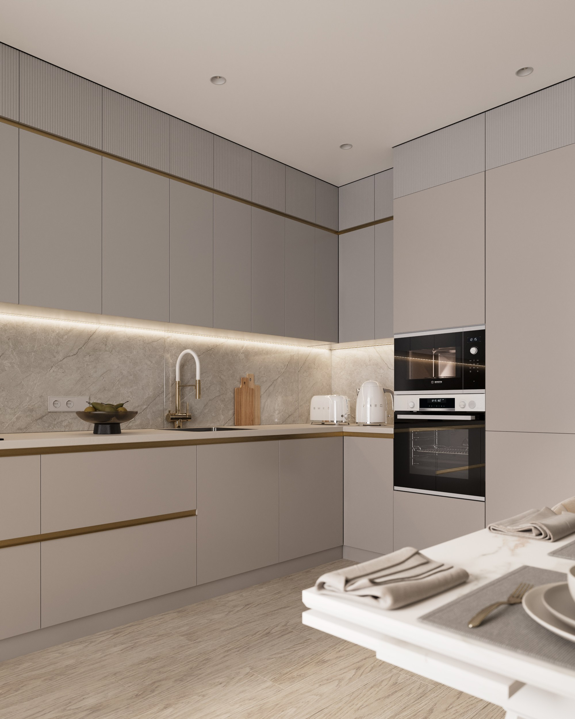 Квартира 70 кв. м. для семьи с ребенком ЖК «Смартполет». Дизайнер интерьеров Ростов-на-Дону Кристина Карпенко