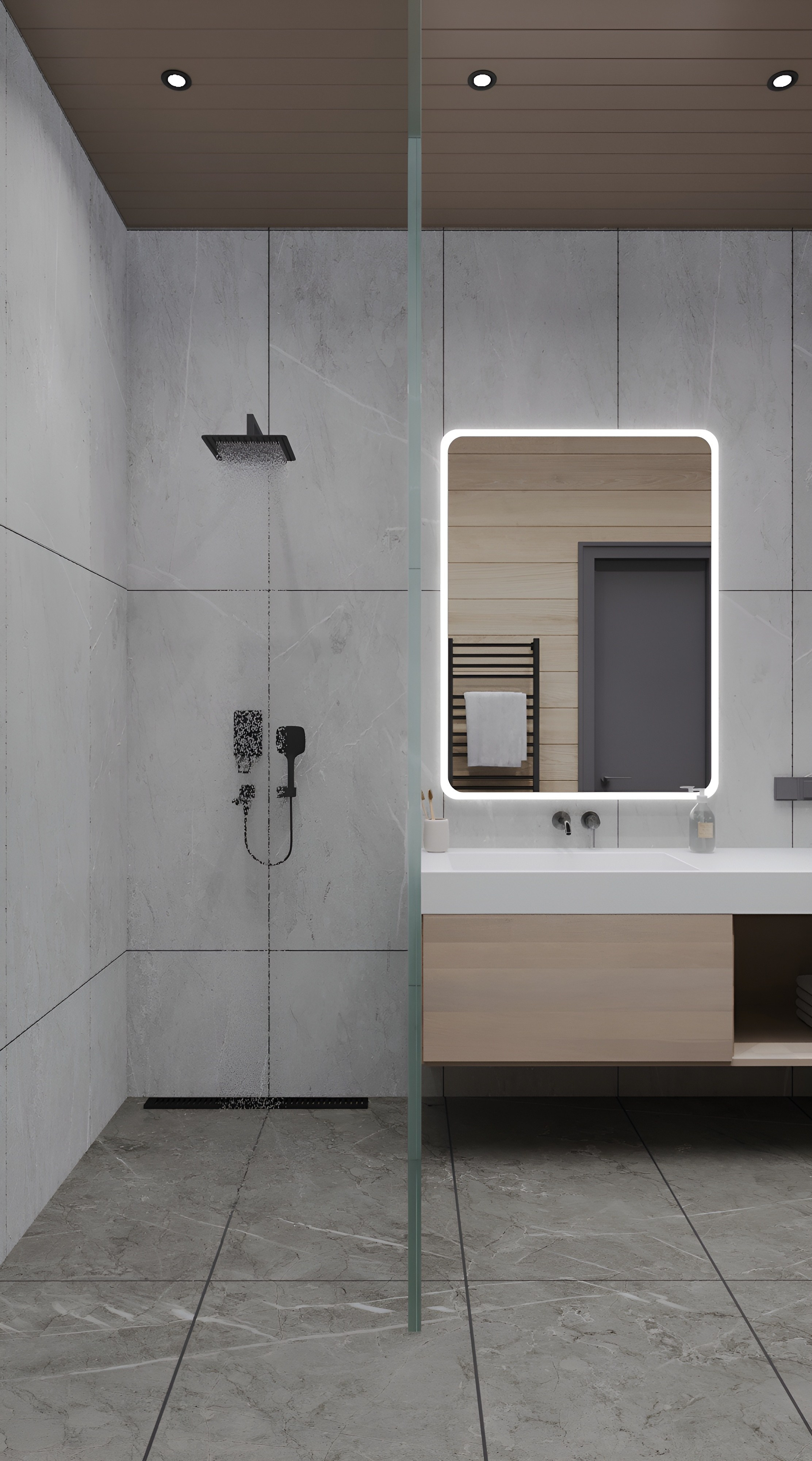 Сан узел. 3D Визуализация интерьеров жилых и коммерческих помещений