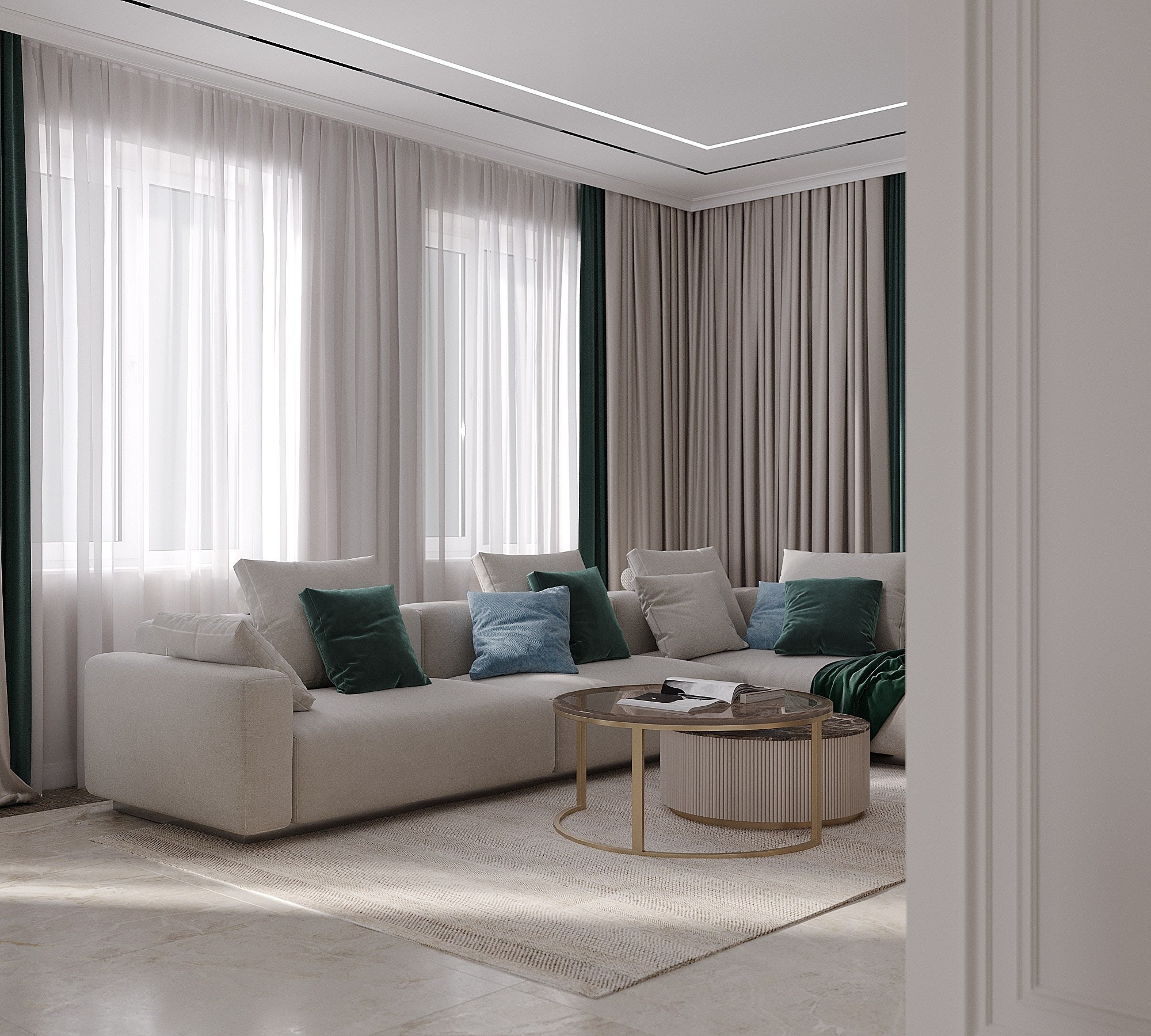 Экодолье / дом 120 м². Дизайнер интерьера Кристина Дедова / Оренбург, Москва