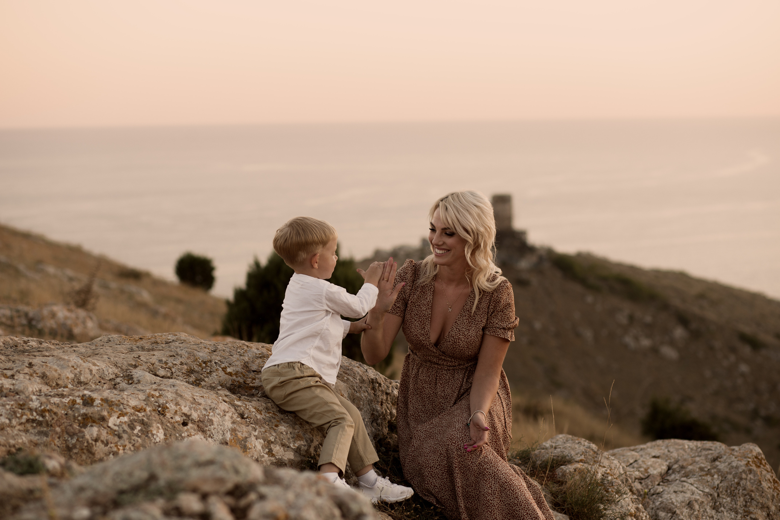 Катя с сыном. Семейный и свадебный фотограф в Крыму и в Севастополе Сазонова Эля