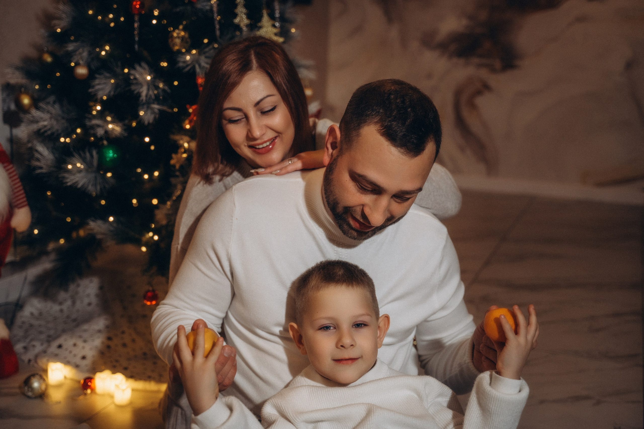 Семья Киприяновы, Новый год дома. Семейный фотограф в Белгороде Амелина Алина