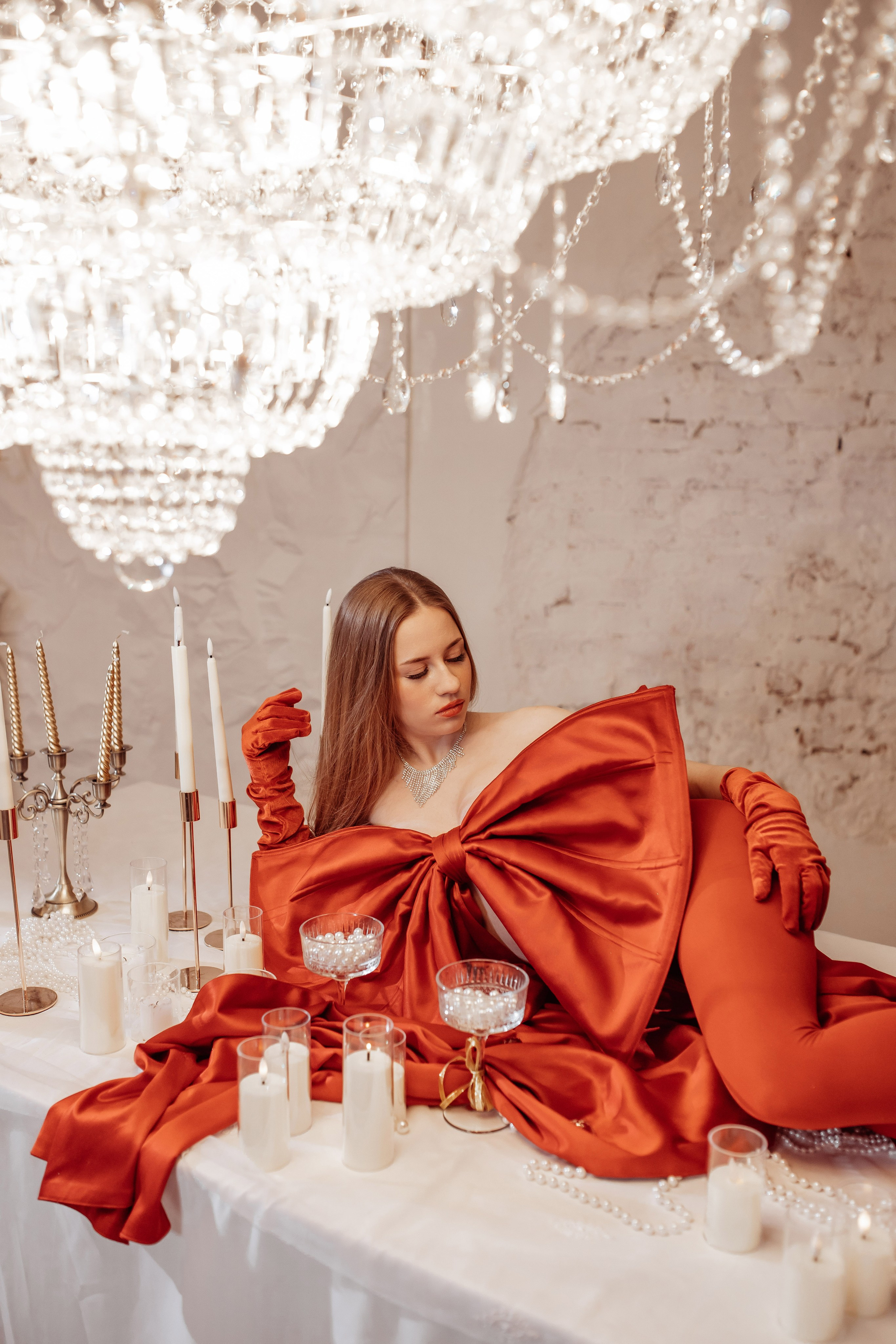 Красный бант. Фотохудожник Наталия Кирсанова