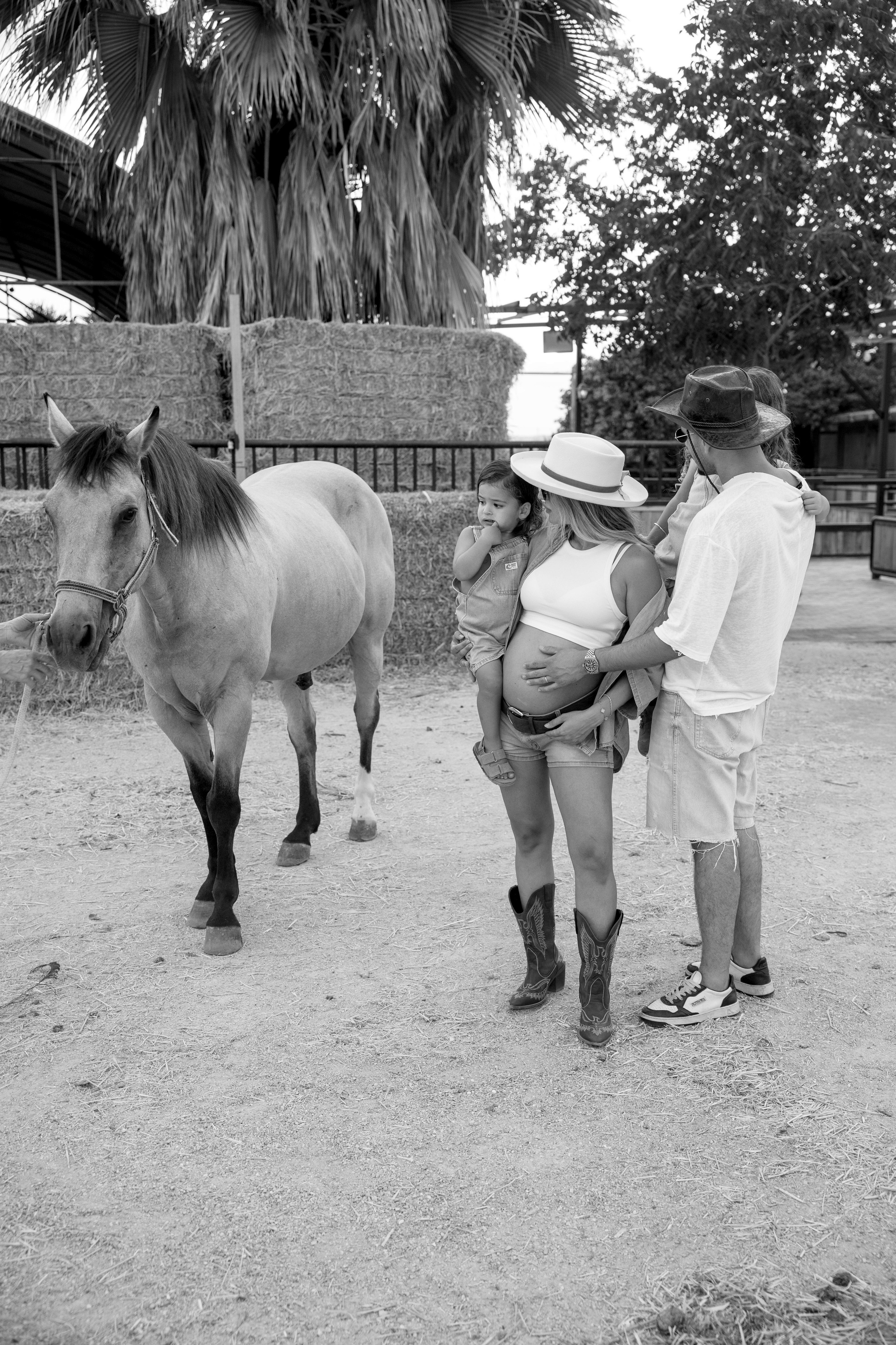 Pregnancy photoshoot at the horse farm. Главная