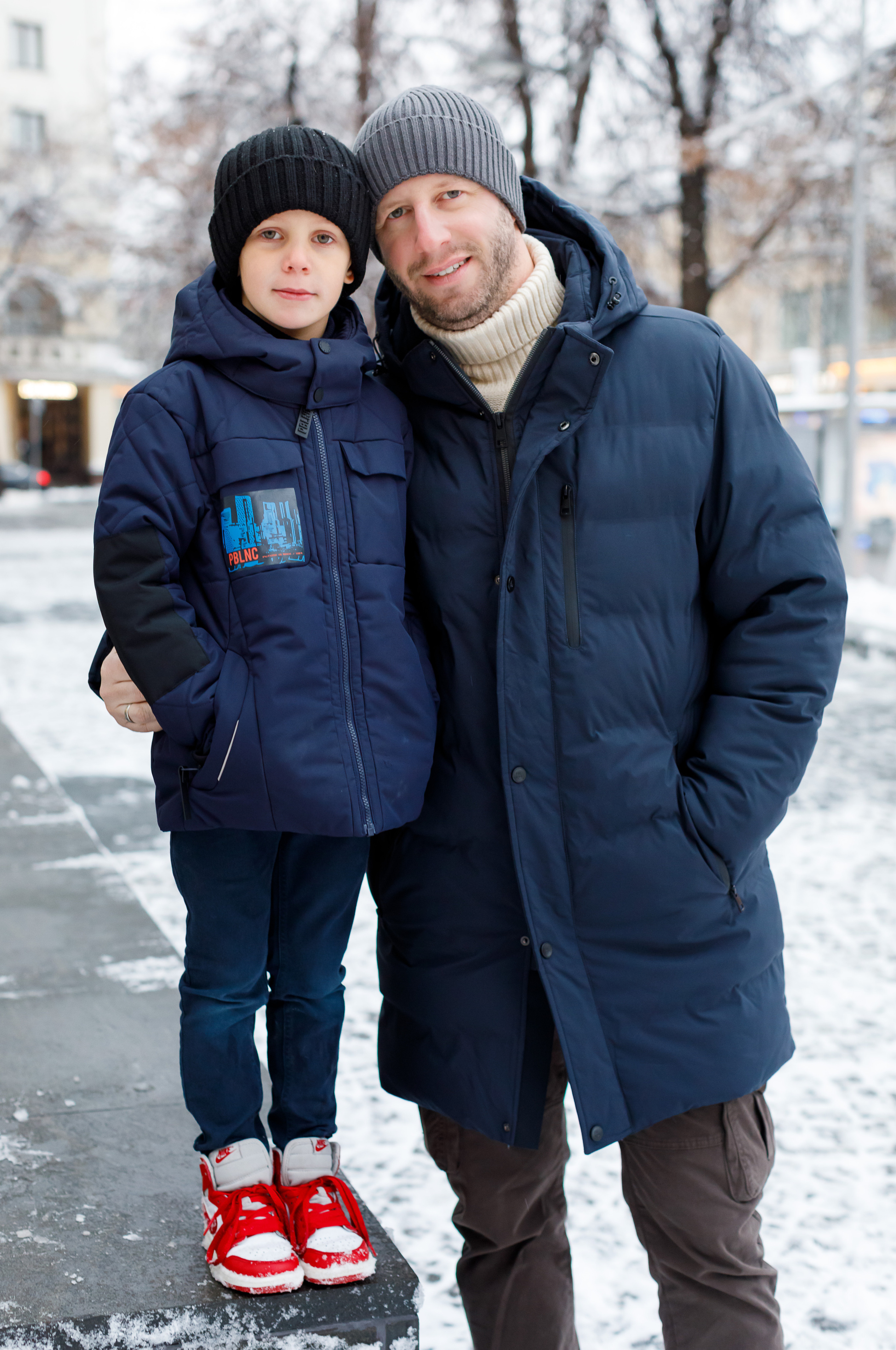 Новогодняя семейная уличная съёмка. Портретный и семейный фотограф Юлия Герман