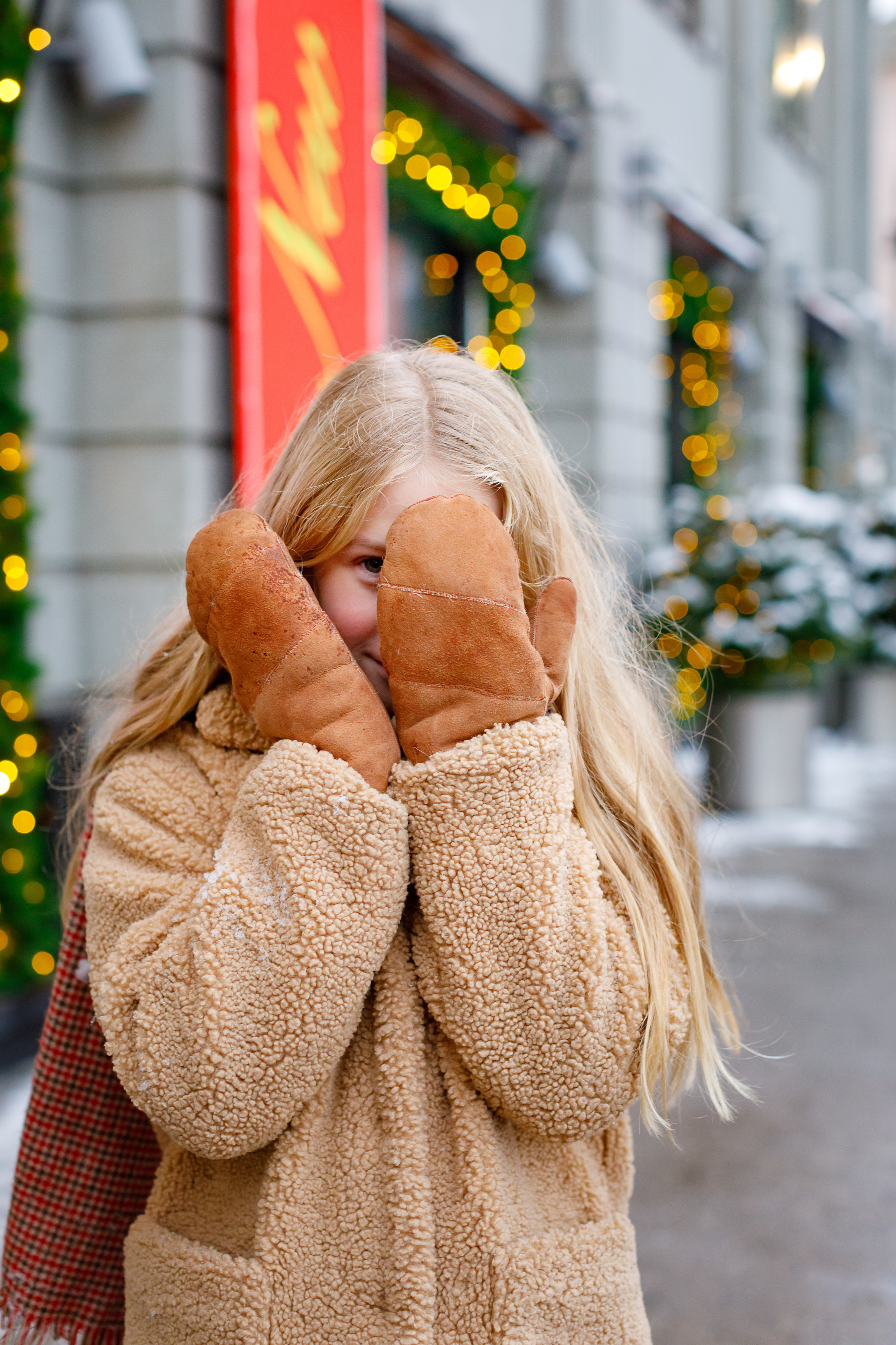 Новогодняя семейная уличная съёмка. Портретный и семейный фотограф Юлия Герман