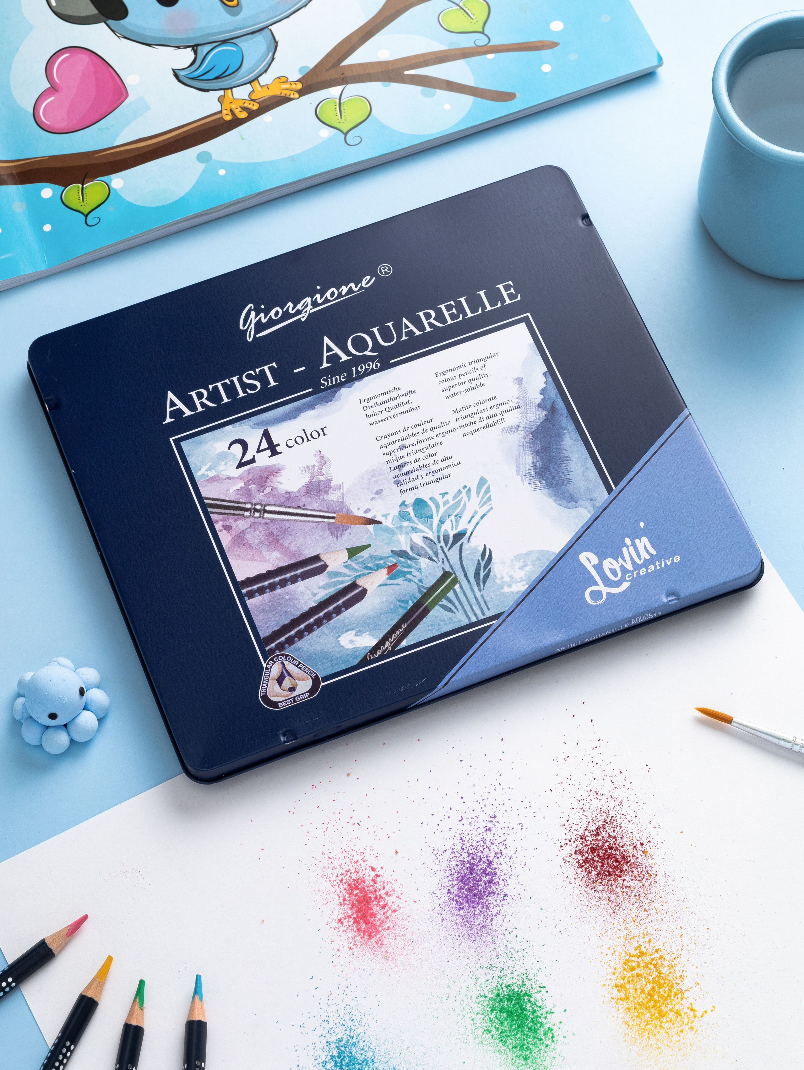 Цветные карандаши. Уютная студия предметной съемки для маркетплейсов в городе Москва