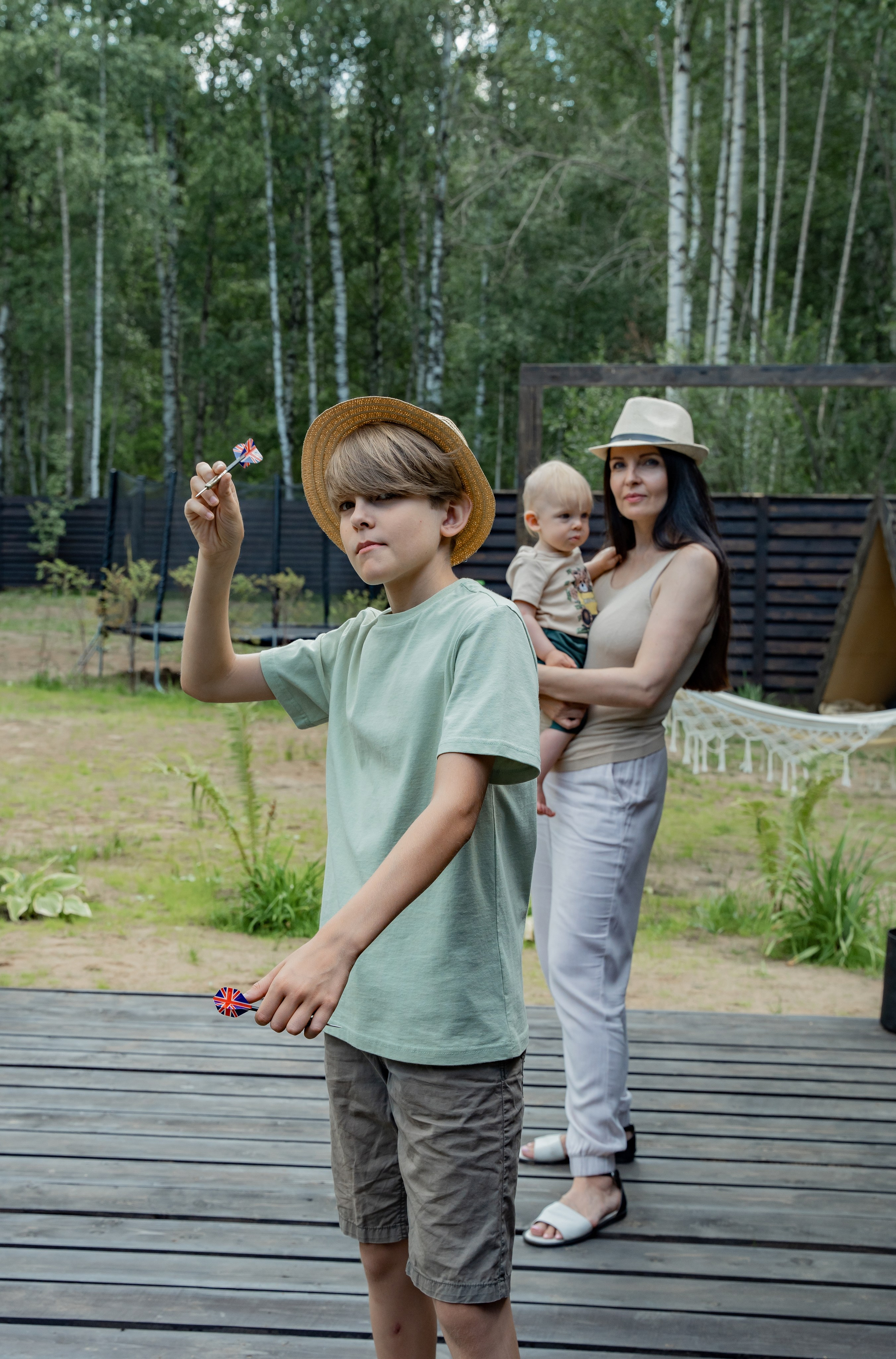 Семья на отдыхе