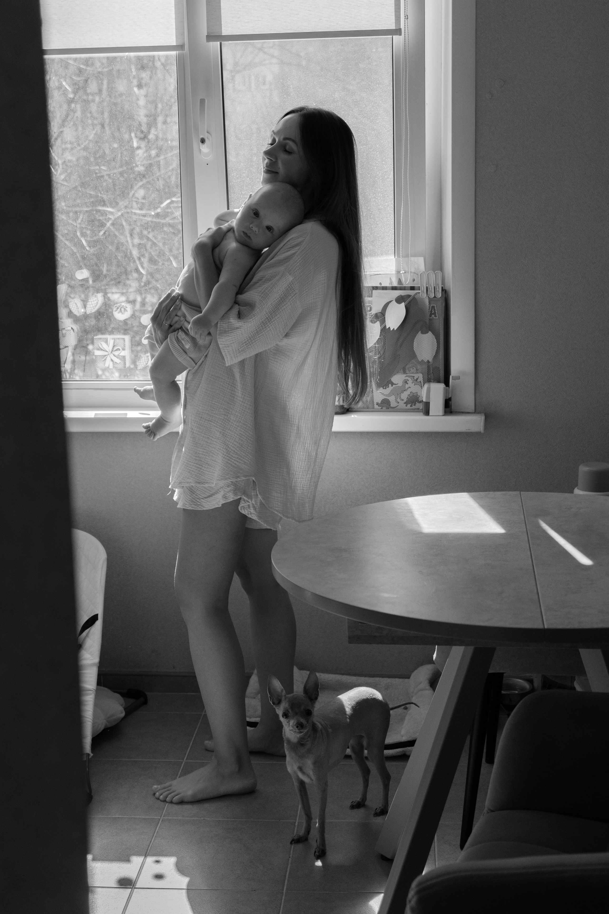 Мама и малыш (5 месяцев). Фотограф видеограф Ольга Василевская