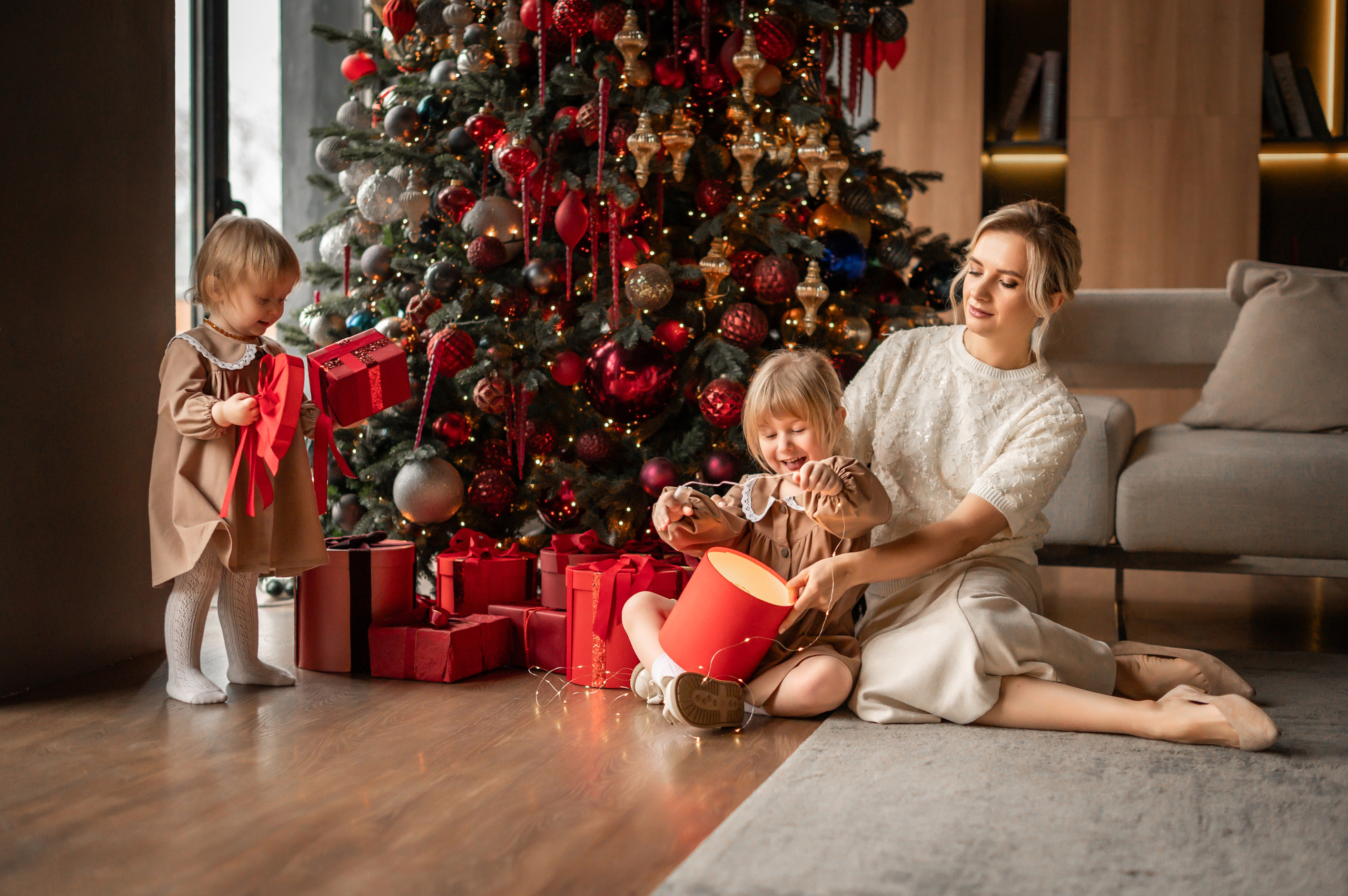 Семья Екатерины в студии Мимика