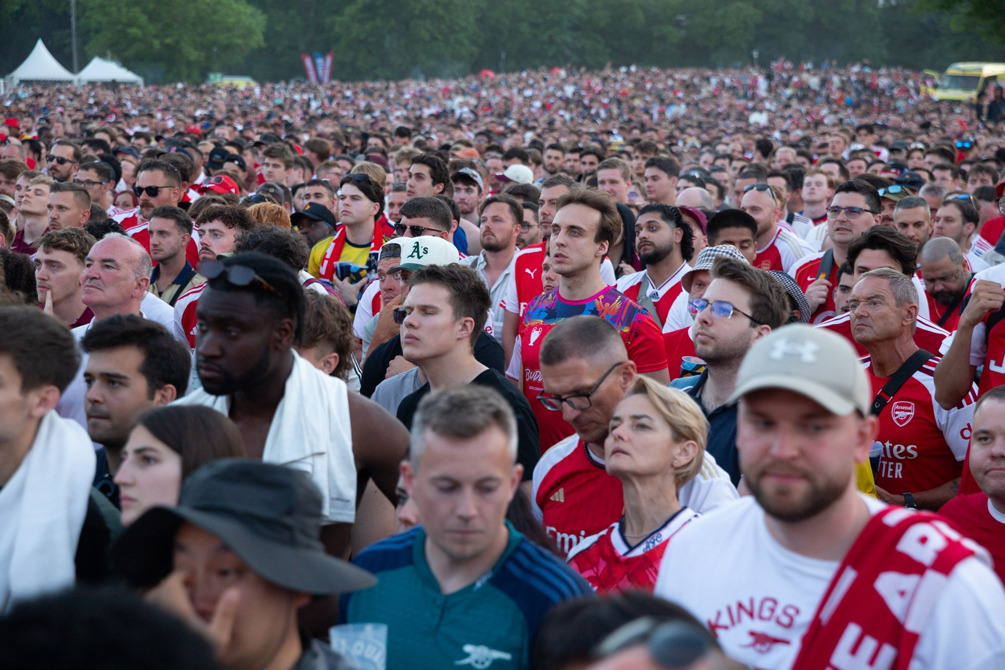 UEFA Champions League Final. Arsenal vs PSG. Budapest 2026. Arsenal Fan Zone. Photographer in Budapest  — Yura Knyazev