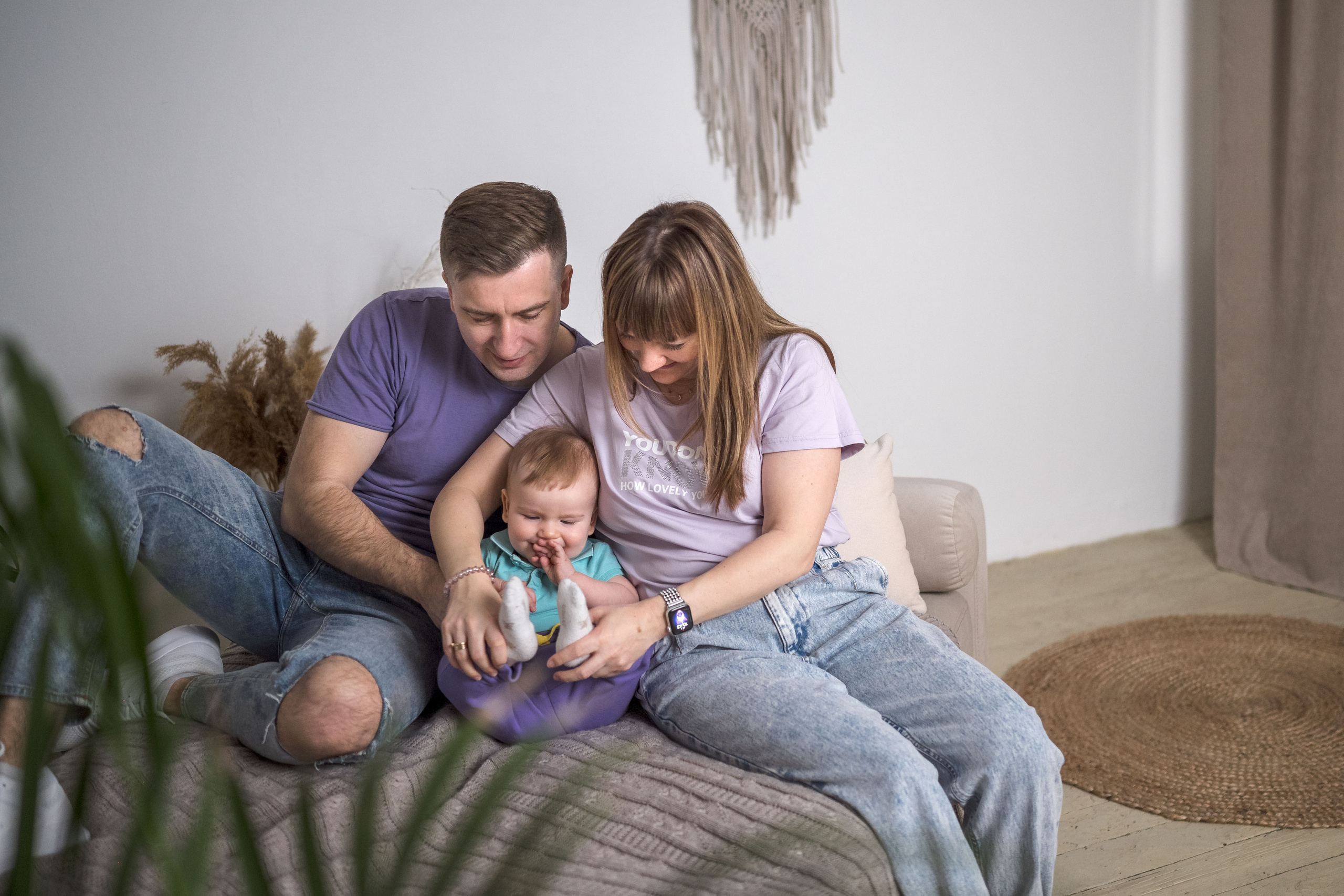 Семейная фотосессия в студии. Фотограф в Белграде Чугреева Елена