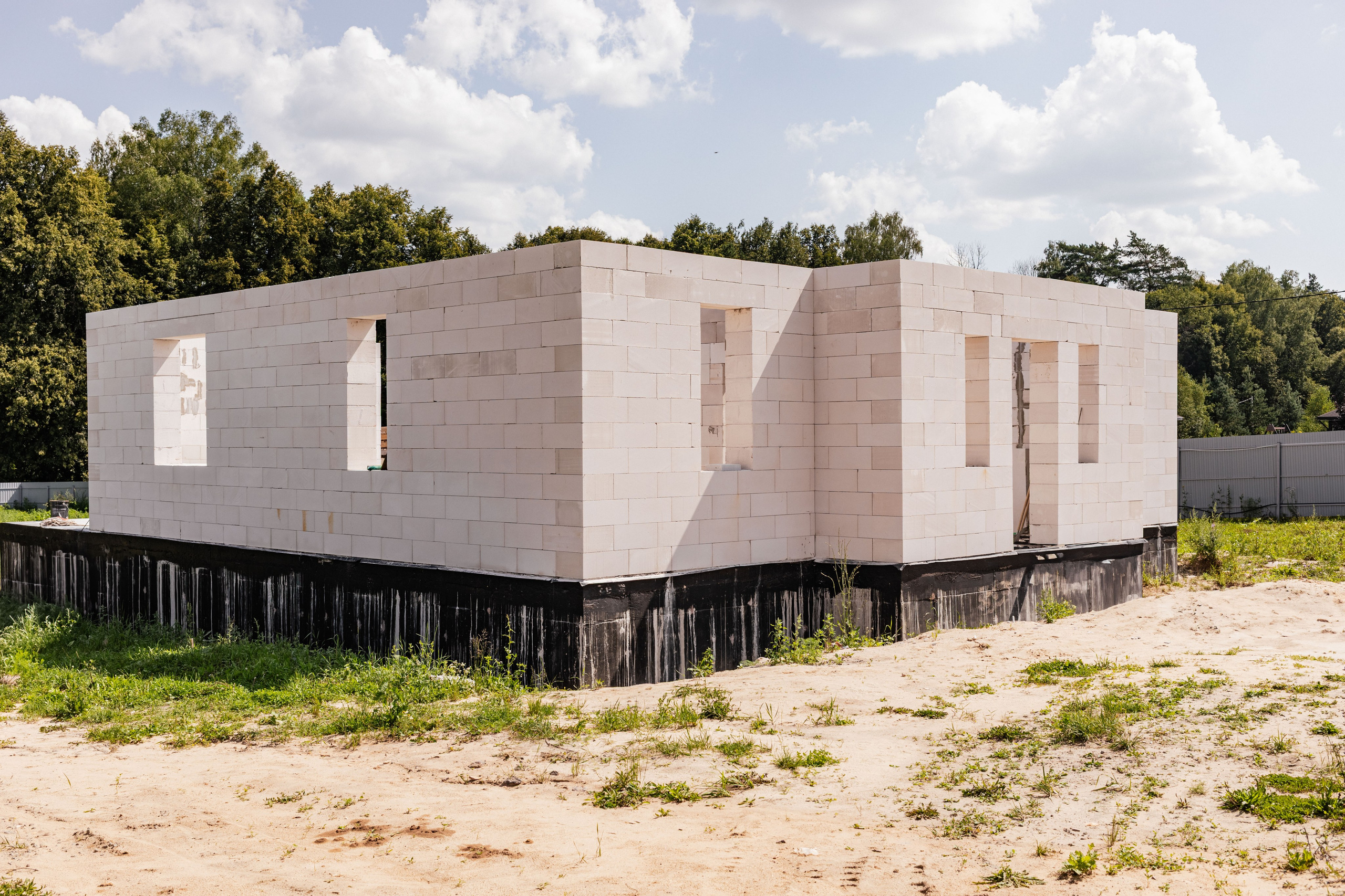 Кладка газоблока