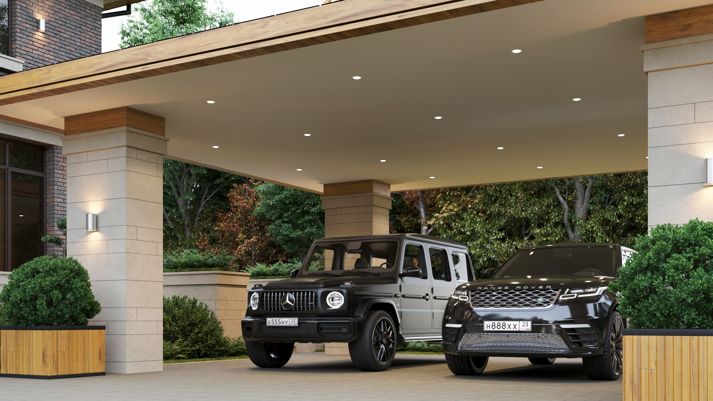 Классика Фрэнка Ллойда Райта без отхождений, комфортный и удобный дом площадью 297 кв.м в Анапском районе недалеко от моря. Архитектор Вера Каракезиди