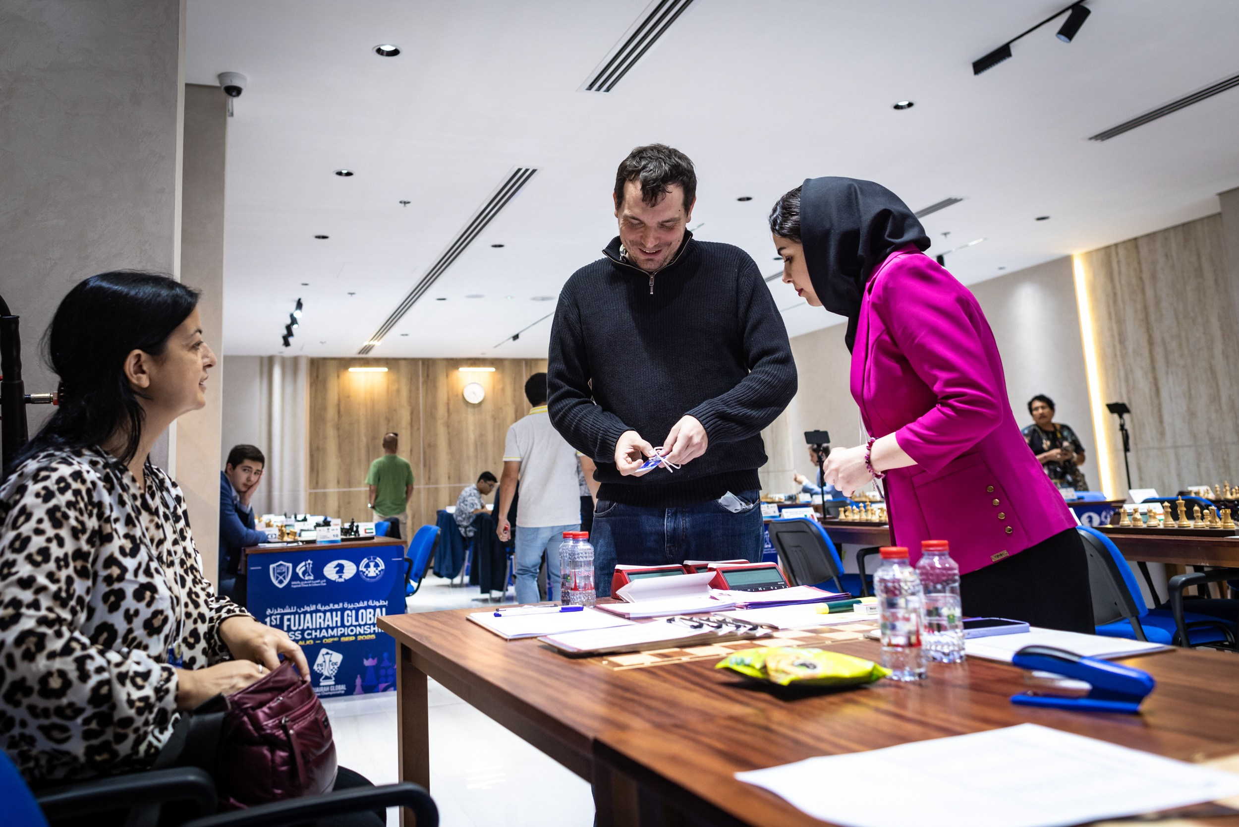 2025.08.29 1st. FUJAIRAH GLOBAL Chess Championship — Round6. Фотограф Анна Штурман (репортажная съёмка любых событий и мероприятий) Anna Shtourman photographer