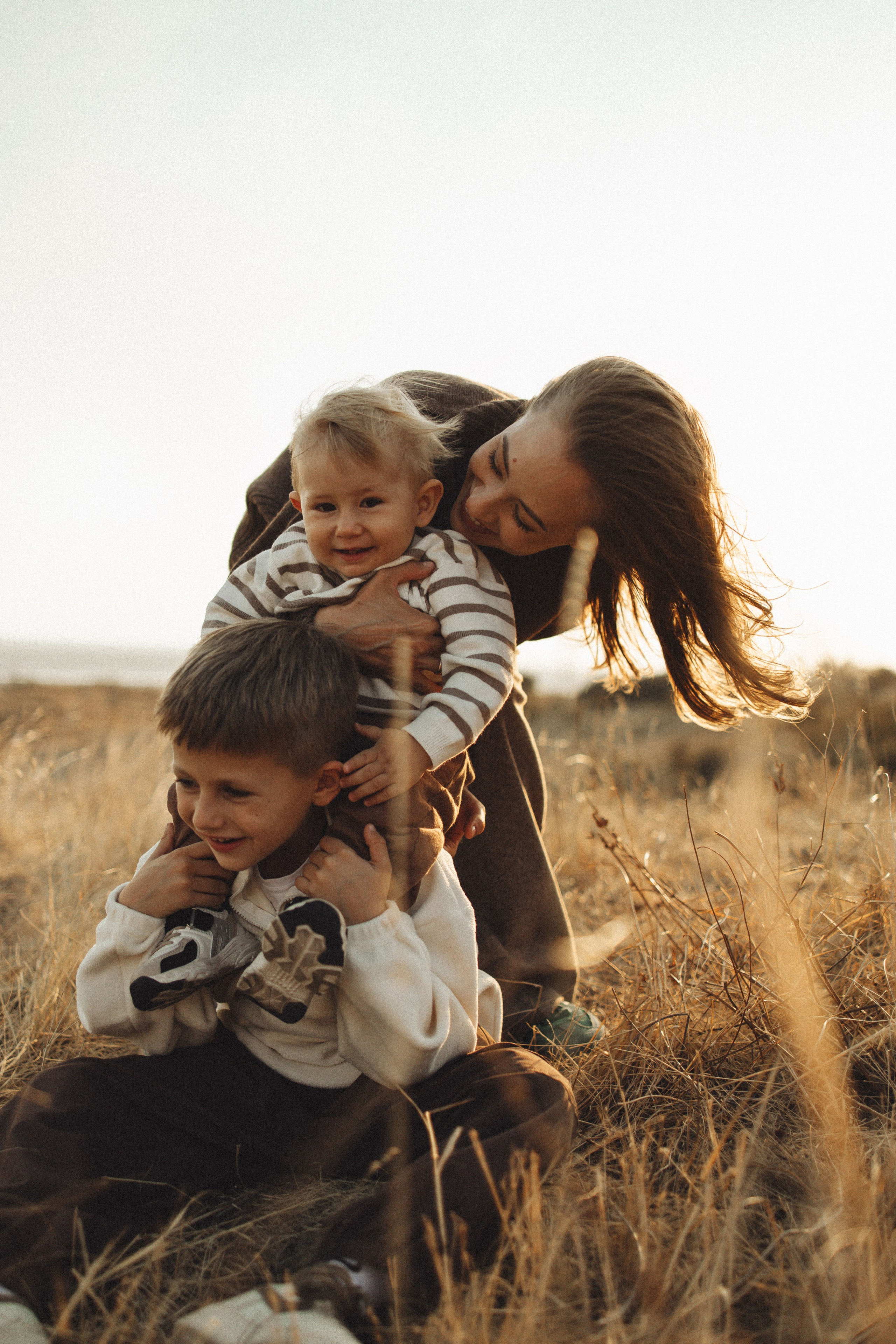 Семейная история, закат в Мержаново. Семейный и детский фотограф, таганрог, ростов-на-дону