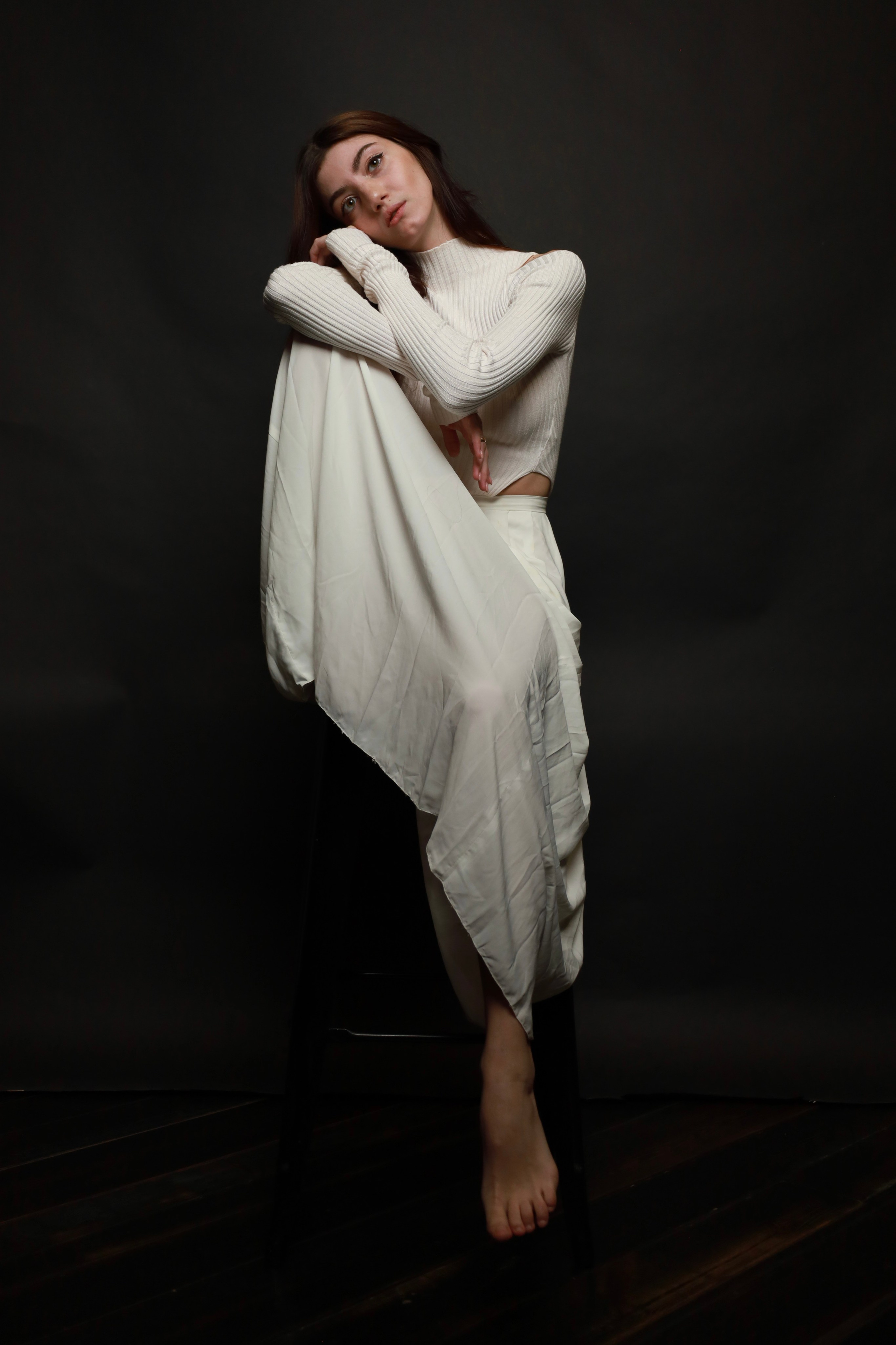 Валерия. Воздушная фотосъемка в студии. Портретный фотограф Панферова Регина г. Санкт-Петербург, г. Казань