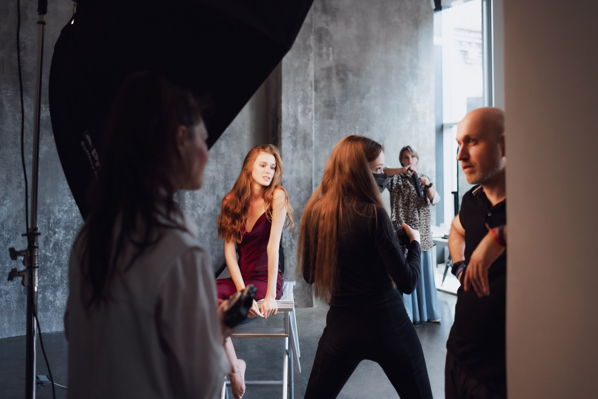 бэкстейдж съемки в студии