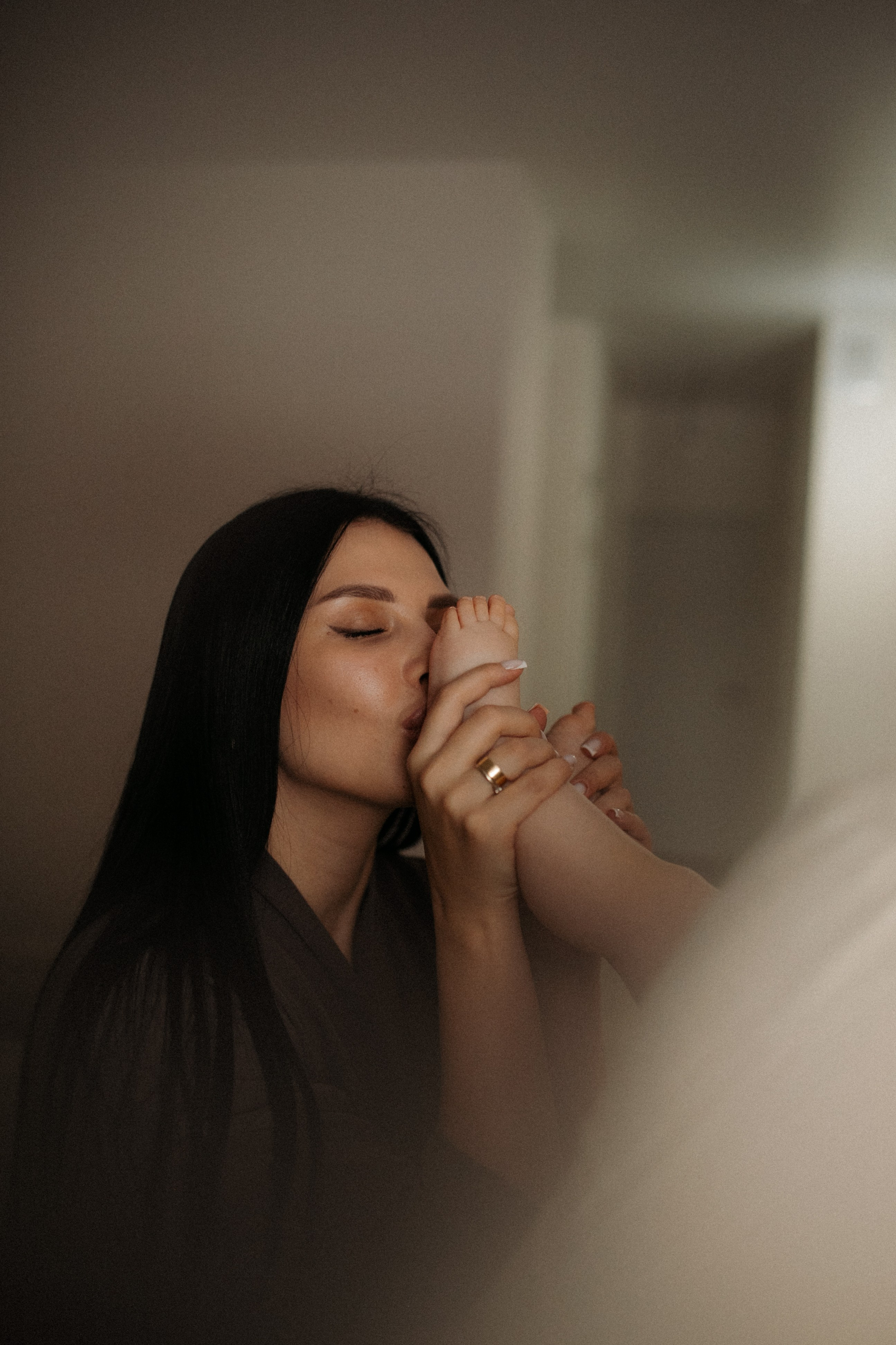 Денис, Юля и крошка Варвара. Семейный фотограф в Москве и Люберцах Юлия Гуськова