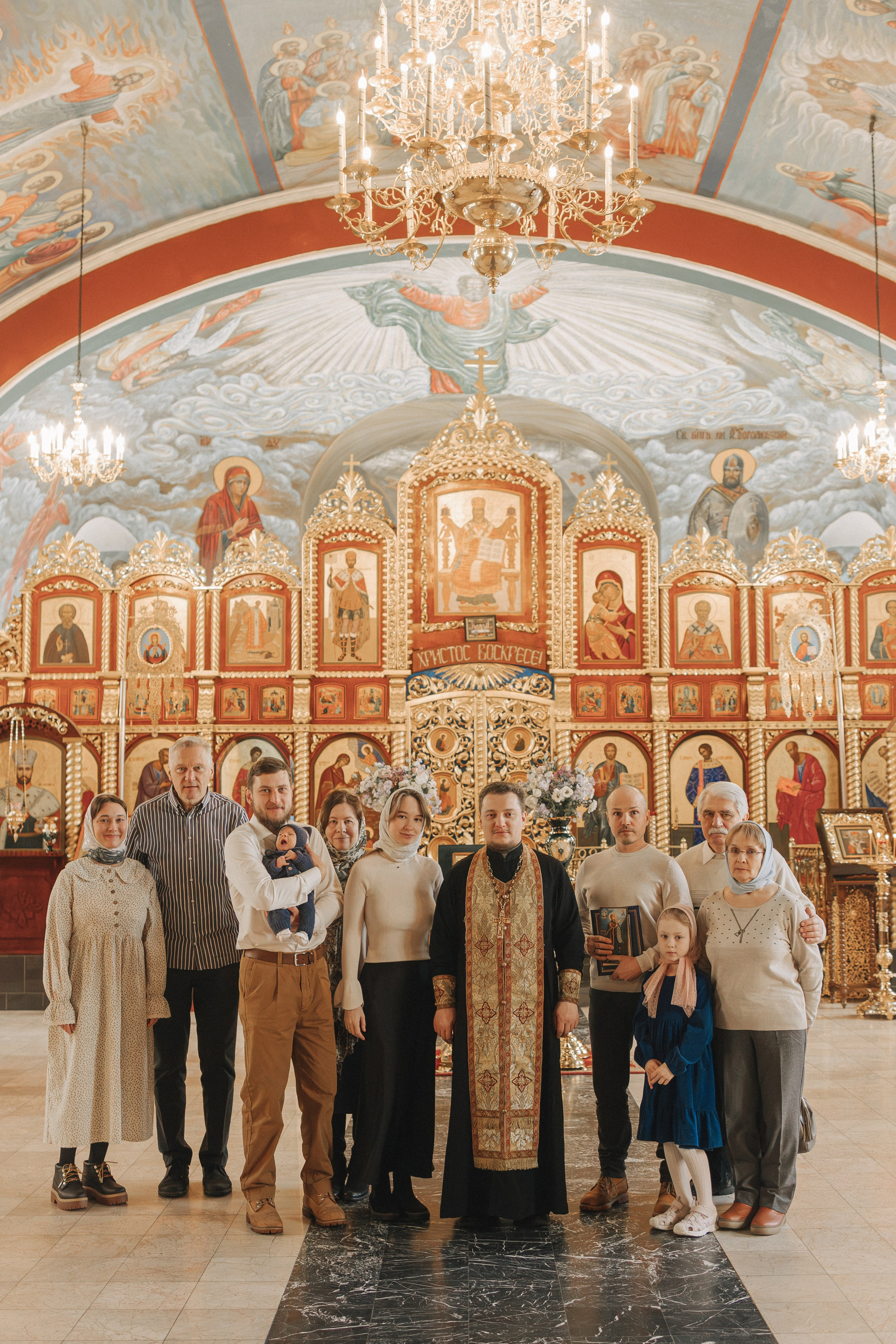 Крещение Александра. Семейный фотограф в Москве Валерия Ходько