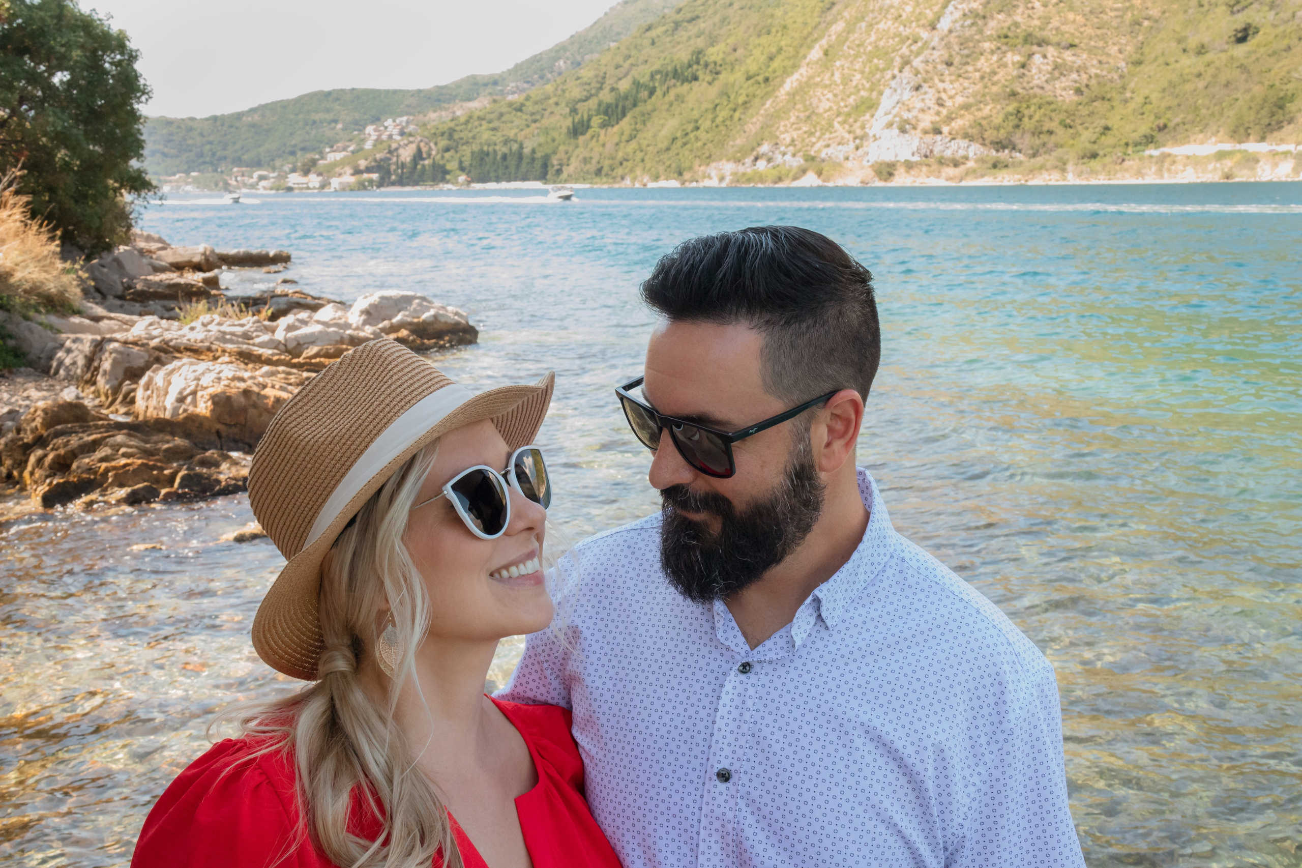 Nancy and Justin Adriatic anniversary. Portrait photographer in Tivat Montenegro Katerina Kirsanova