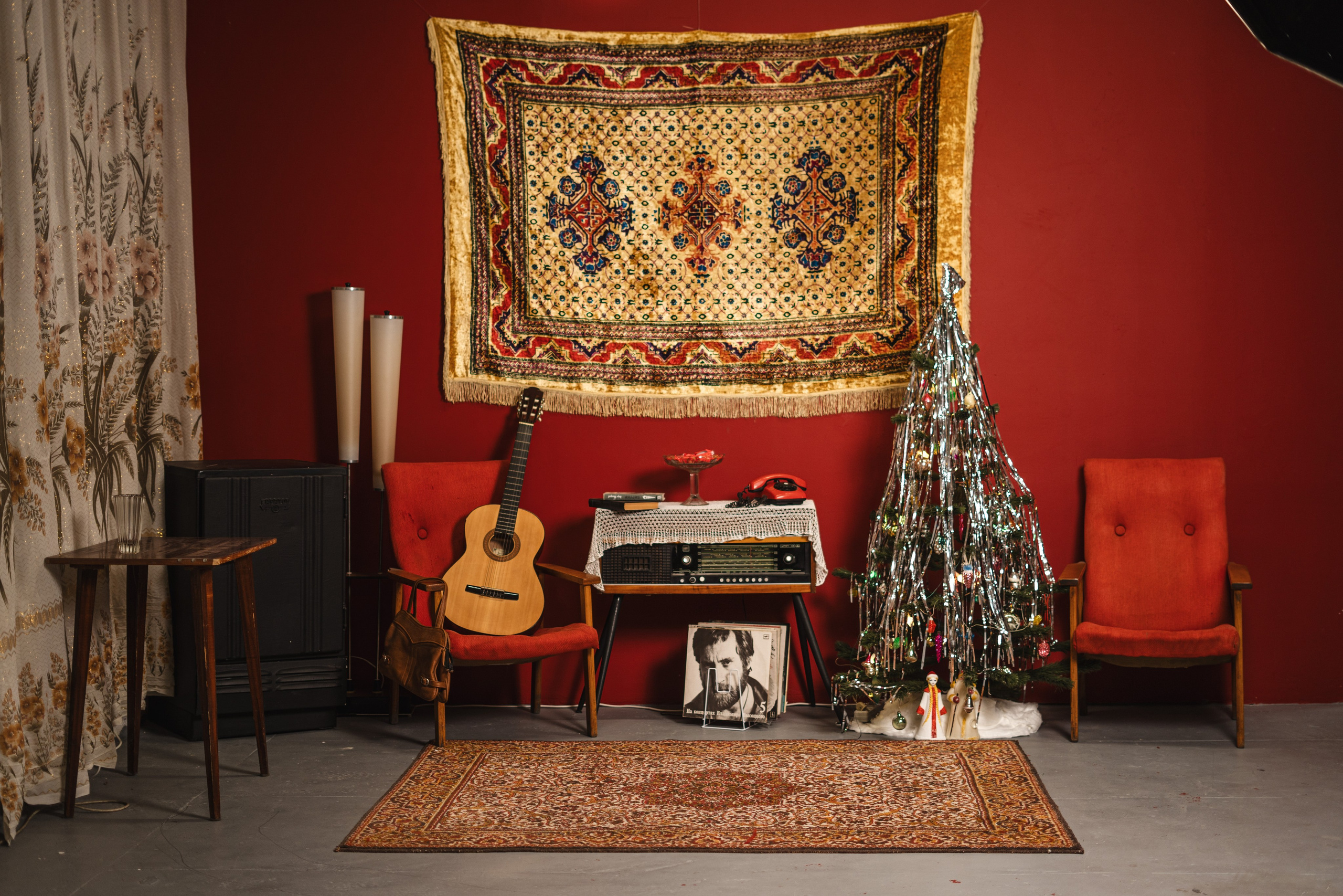 Фотостудия "Импульс" Саратов новогодняя фотосессия ретро