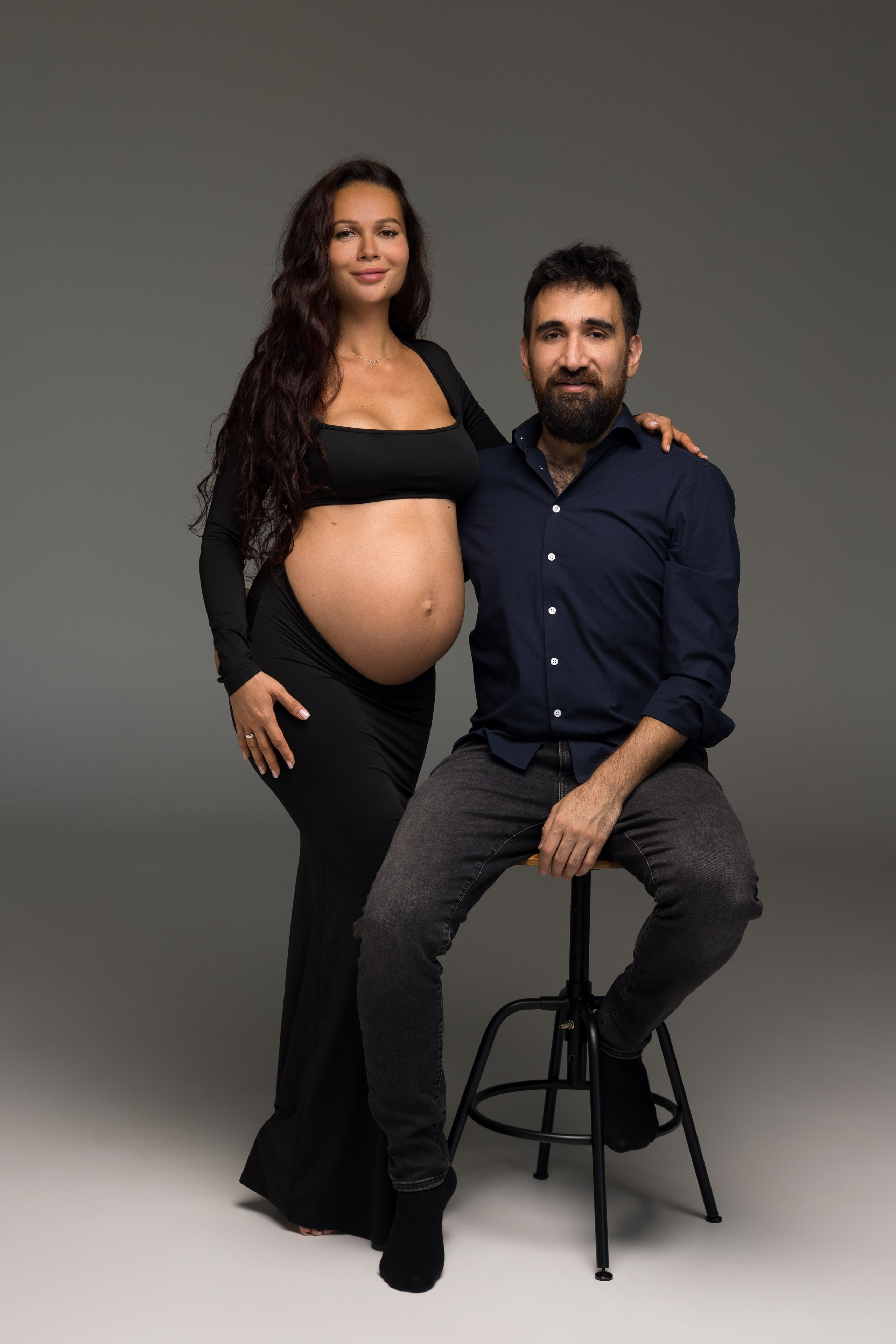 Фотосессия беременности с мужем в Красноярске 