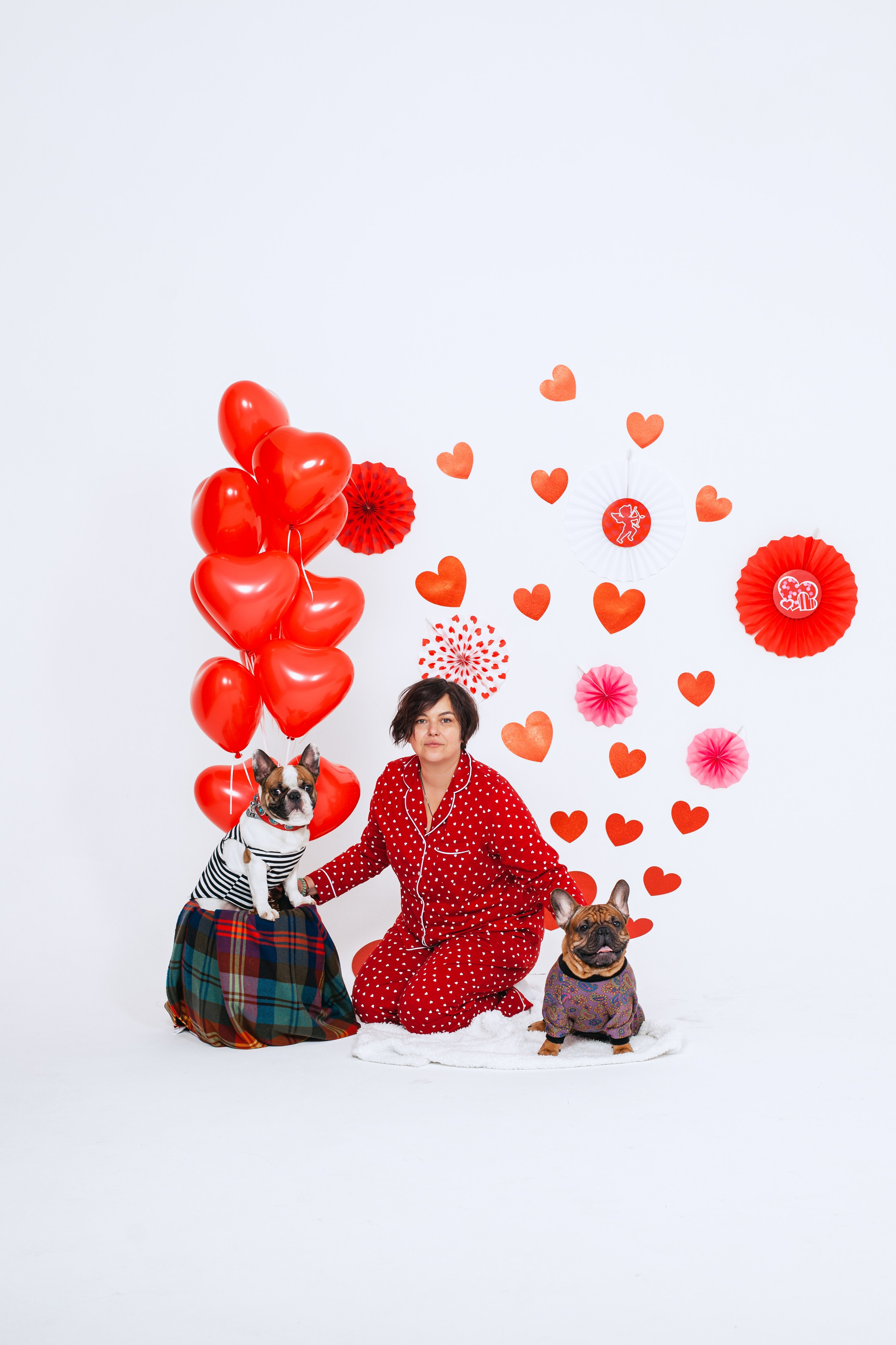 Пижамная вечеринка французских бульдогов и их хозяев. Фотограф-анималист Татьяна Степанова