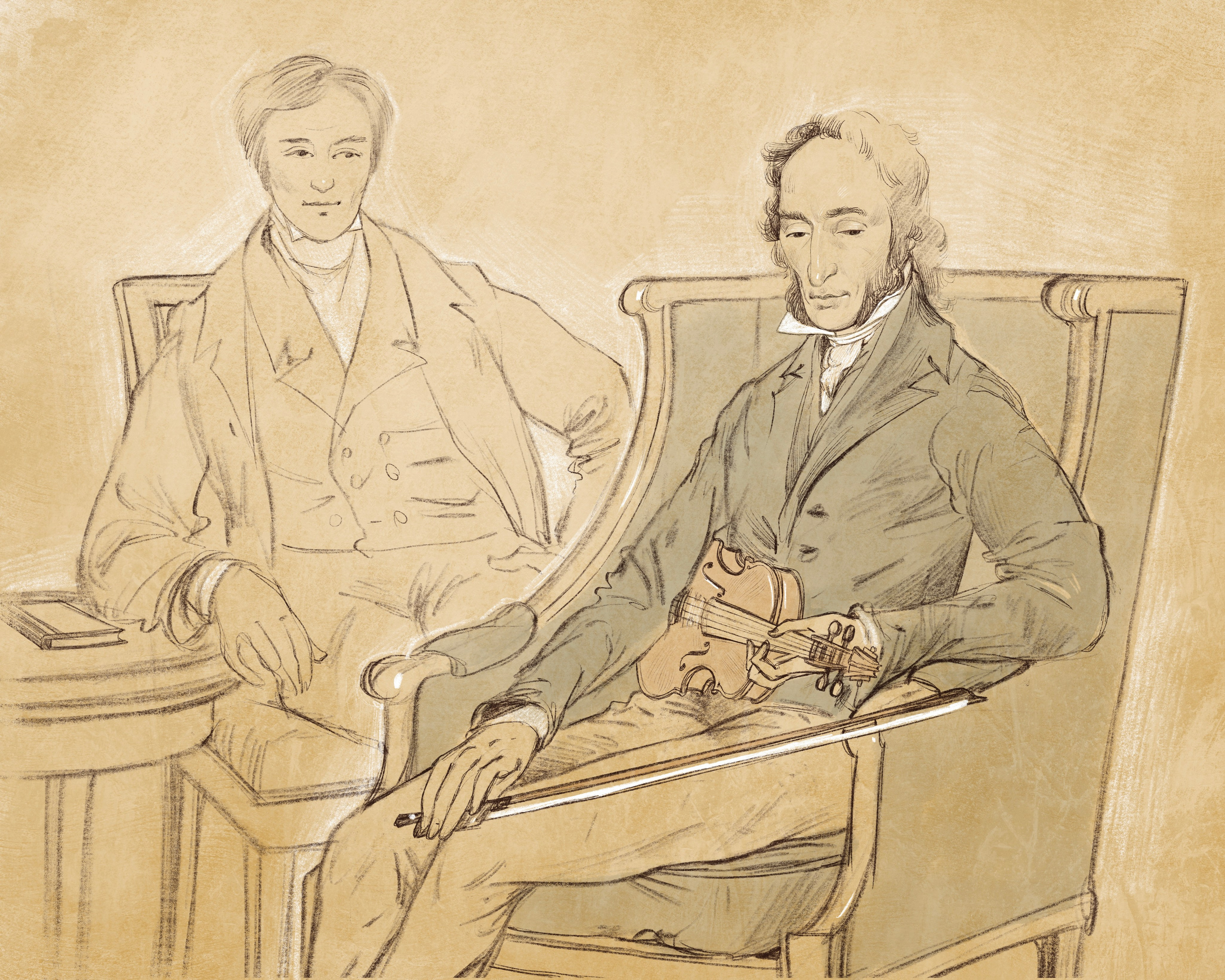 Паганини. Художник Анна Хопта