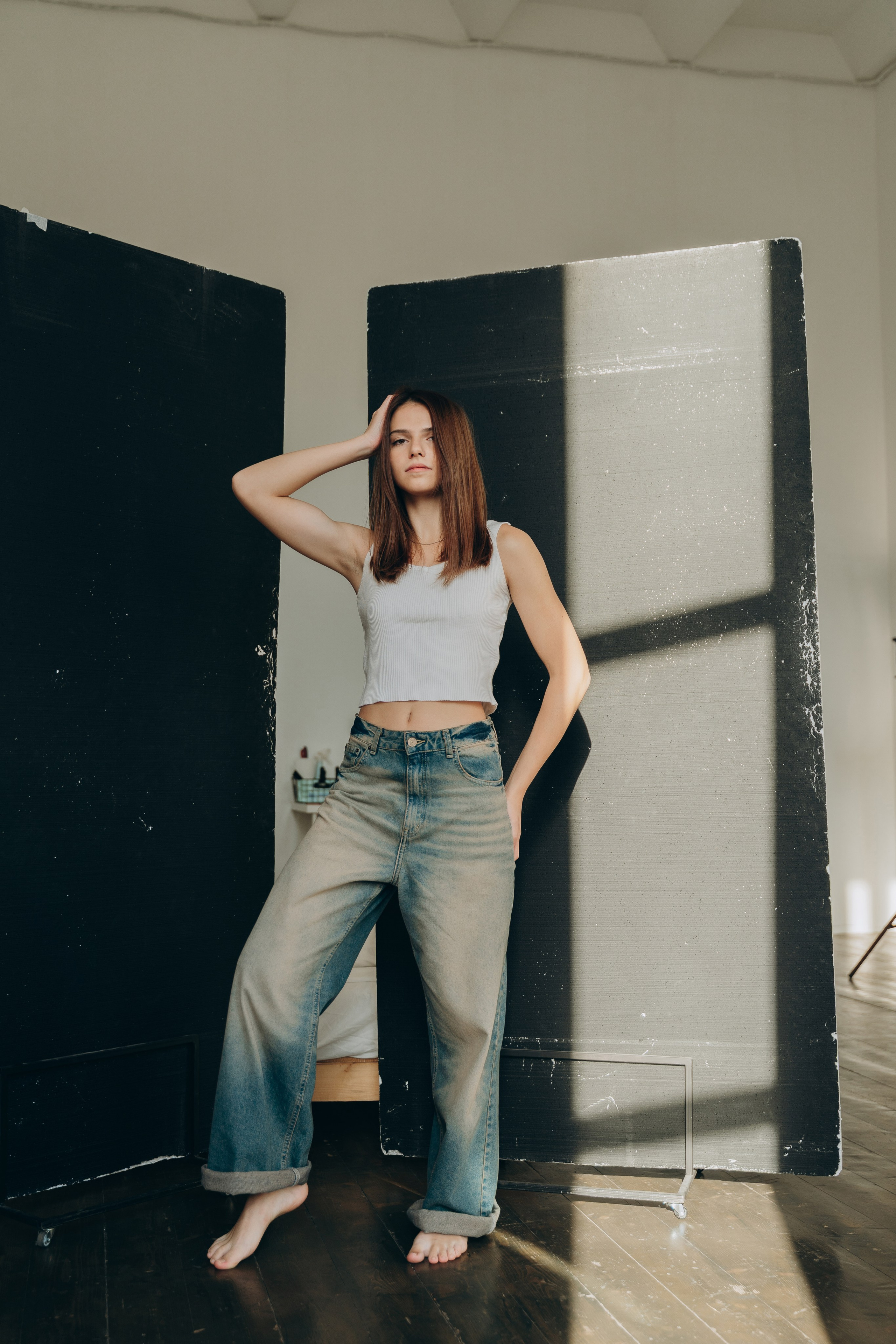 Настя. Модельные тесты. Фотограф Москва Виктория-Антуанетта