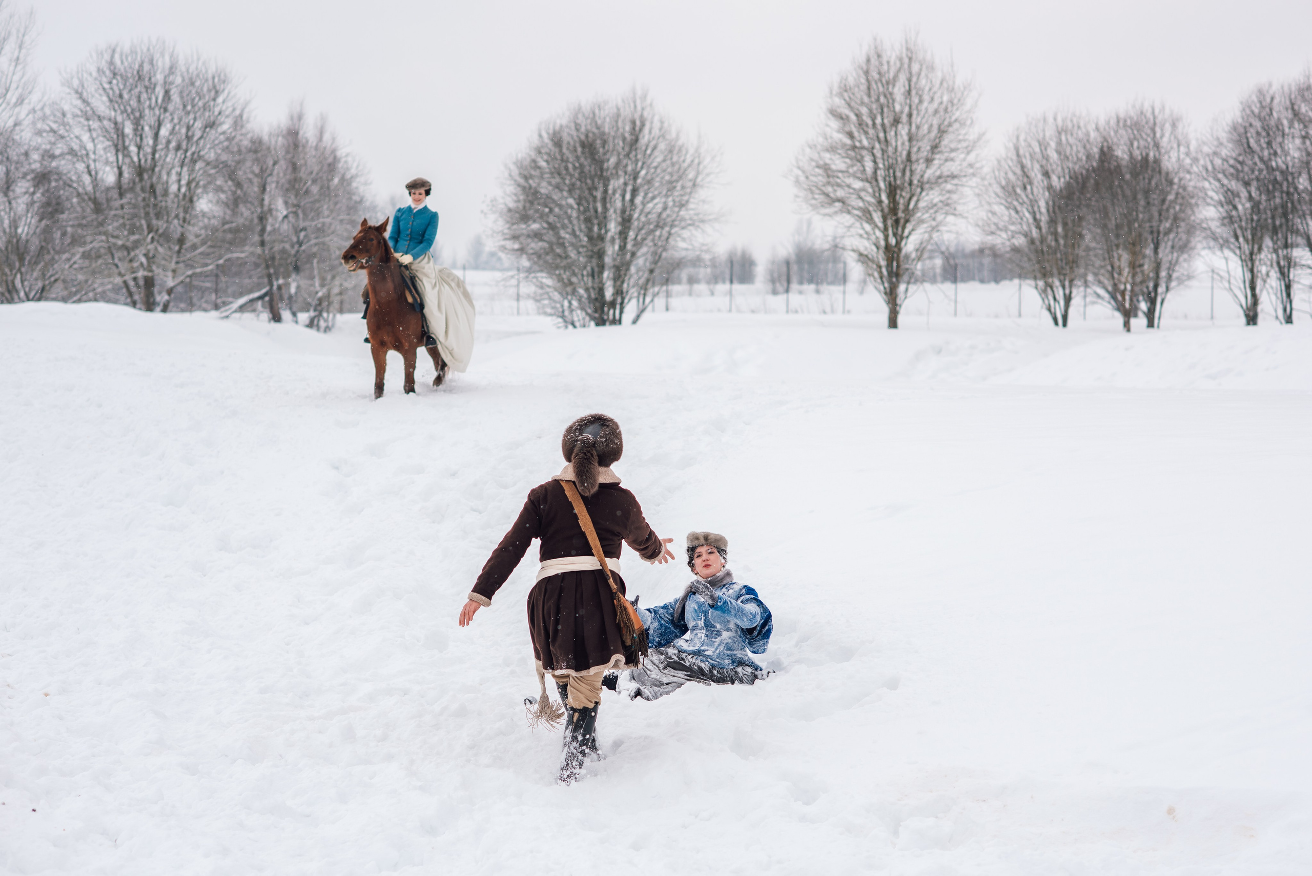 Зимняя парфорсная охота. Фотограф Диана Вальтер