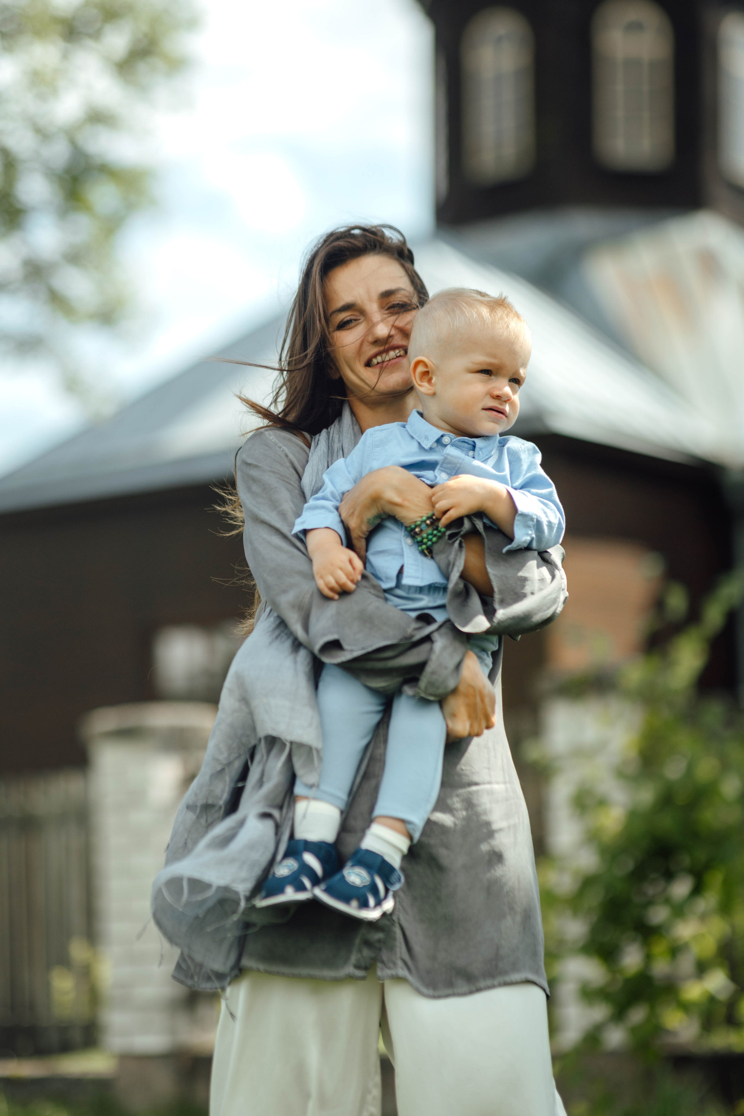 Крещение Тимофея, д. Киевец, храм Святой Троицы, август 2025