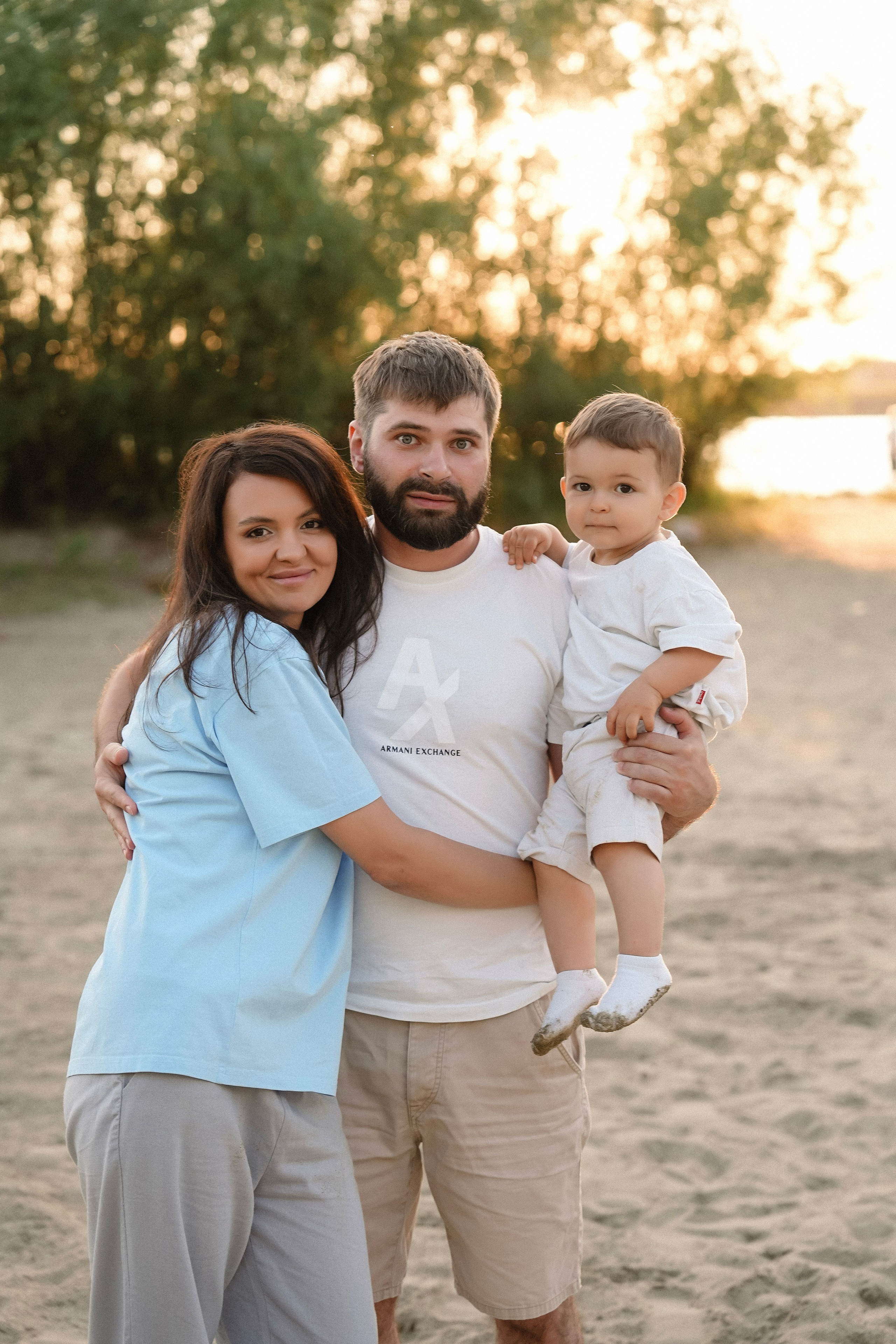 Семейная съёмка на закате. Фотограф с психологическим образованием