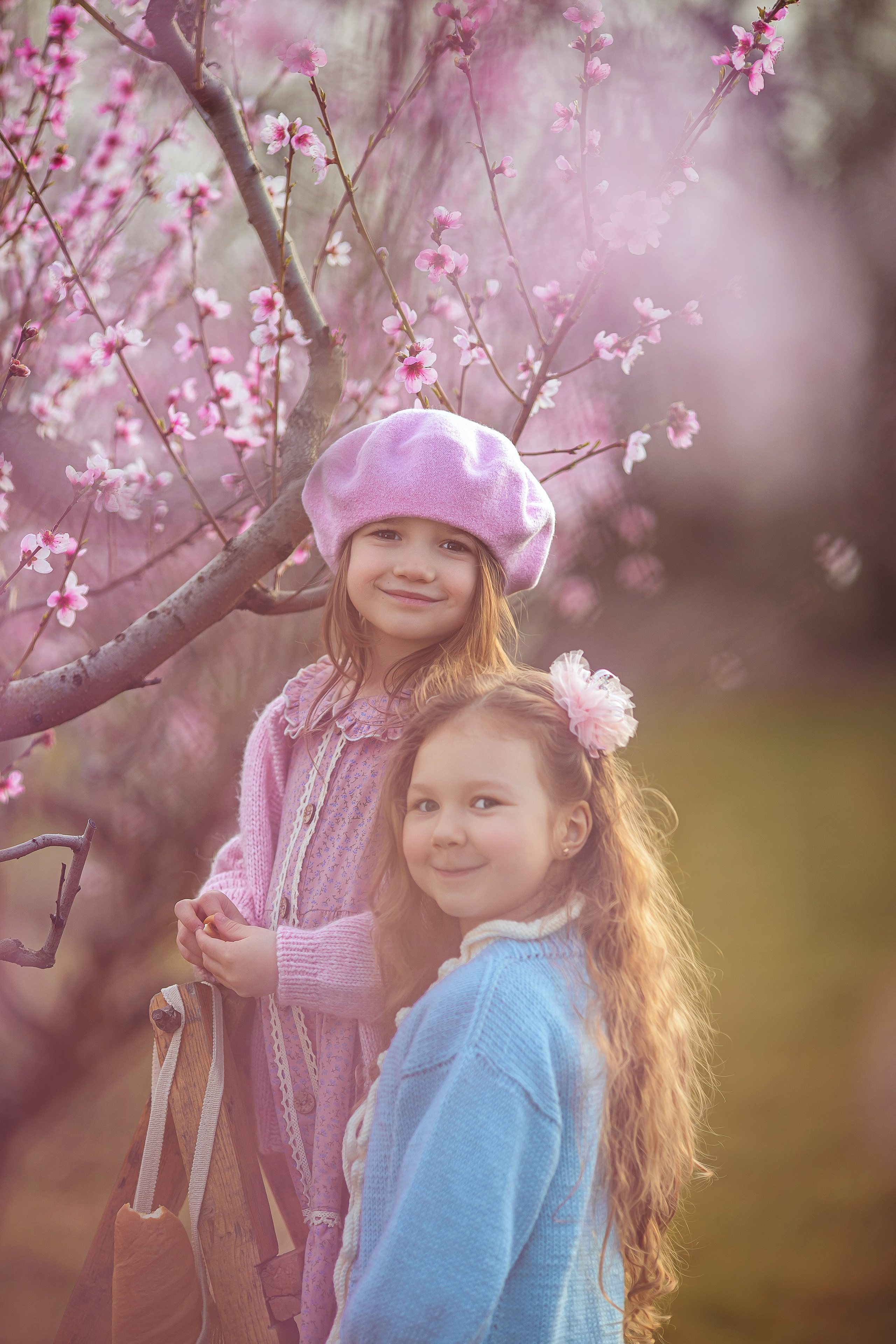 Цветущие персики 2025 г. Семейный и детский фотограф в Крыму Екатерина Швец