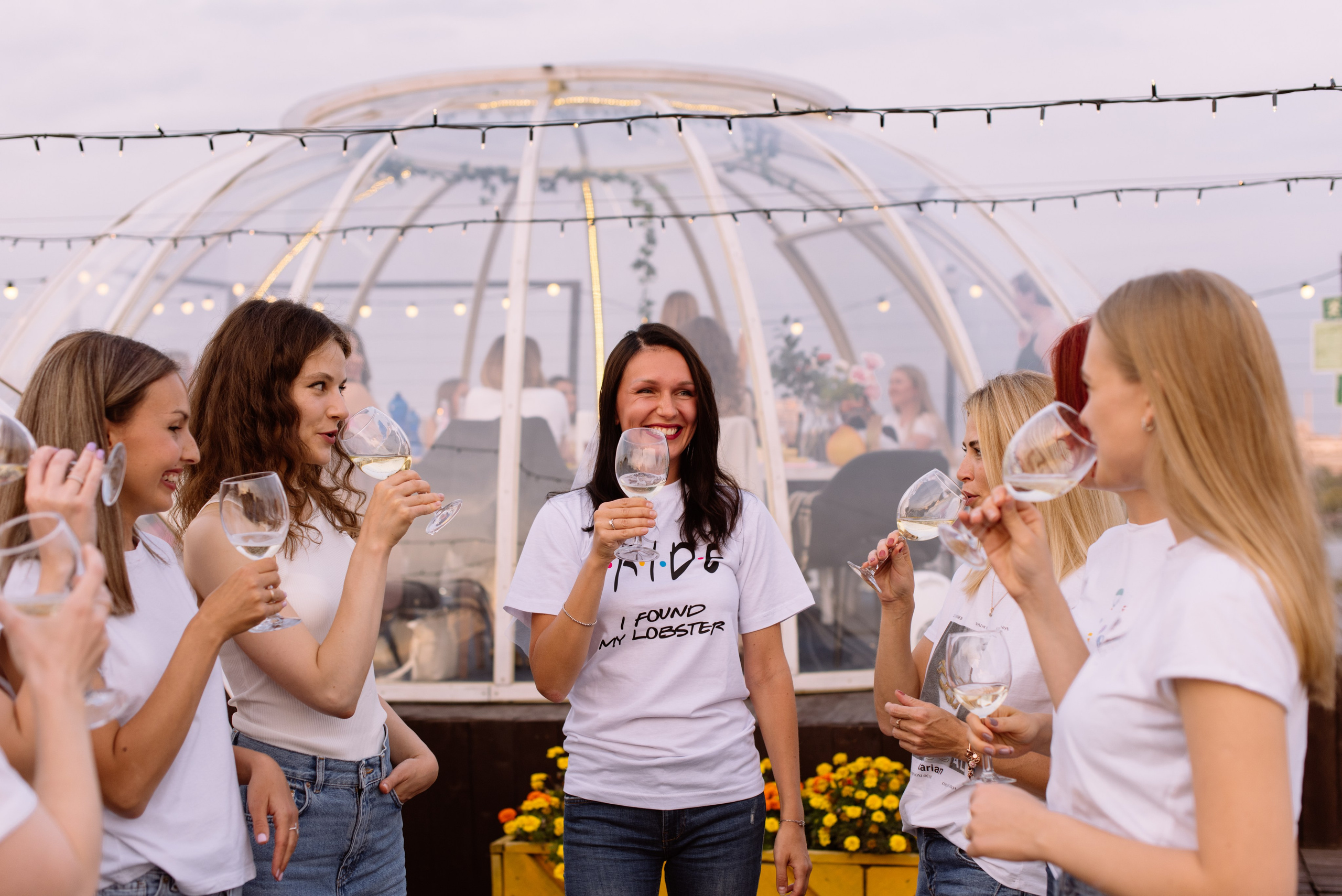 Девичник на крыше Loft. Свадебный фотограф в Москве Анна Полушина