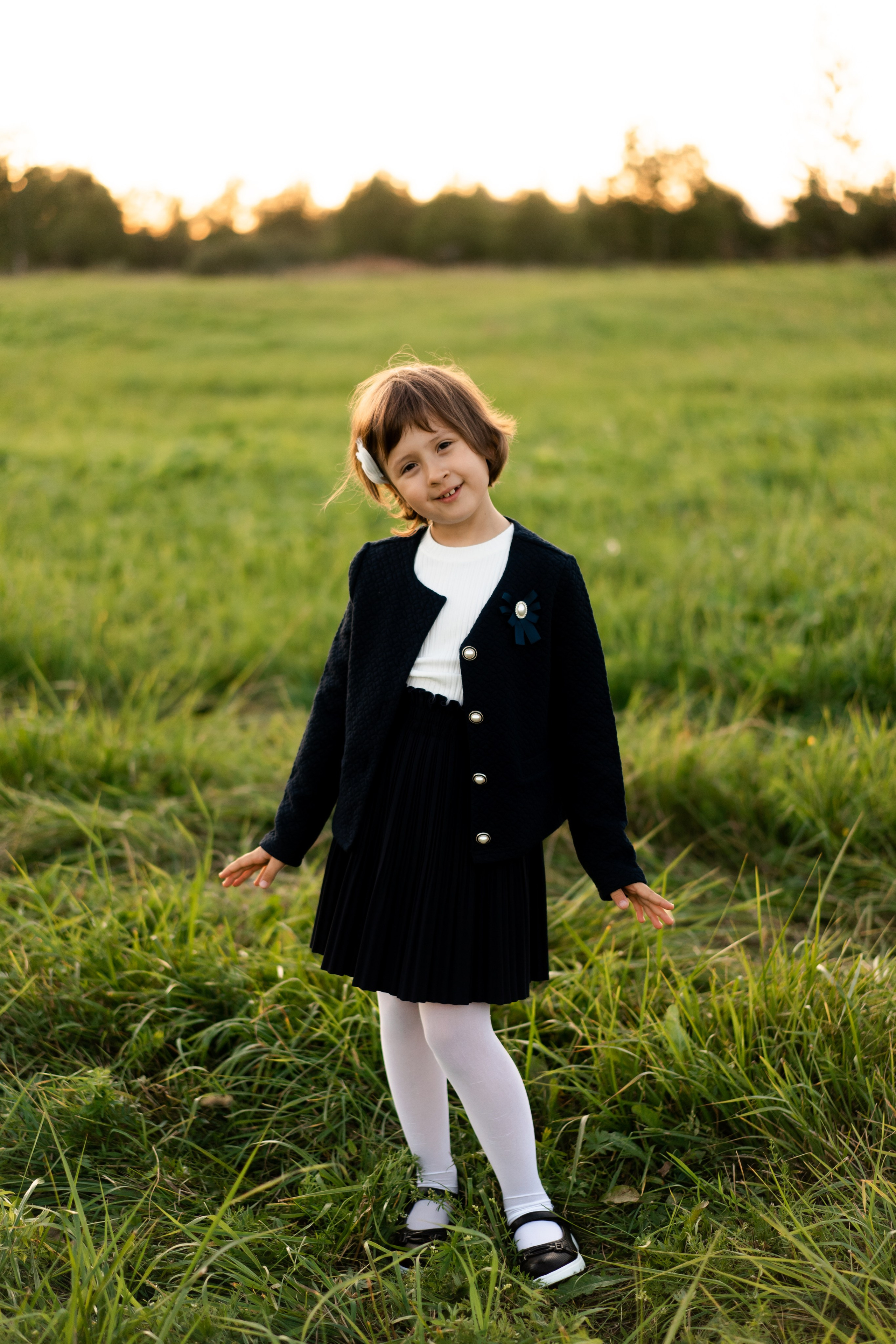 Майя. Первый раз в 1 класс. Семейный и детский фотограф в Санкт-Петербурге Дарина Герчиу