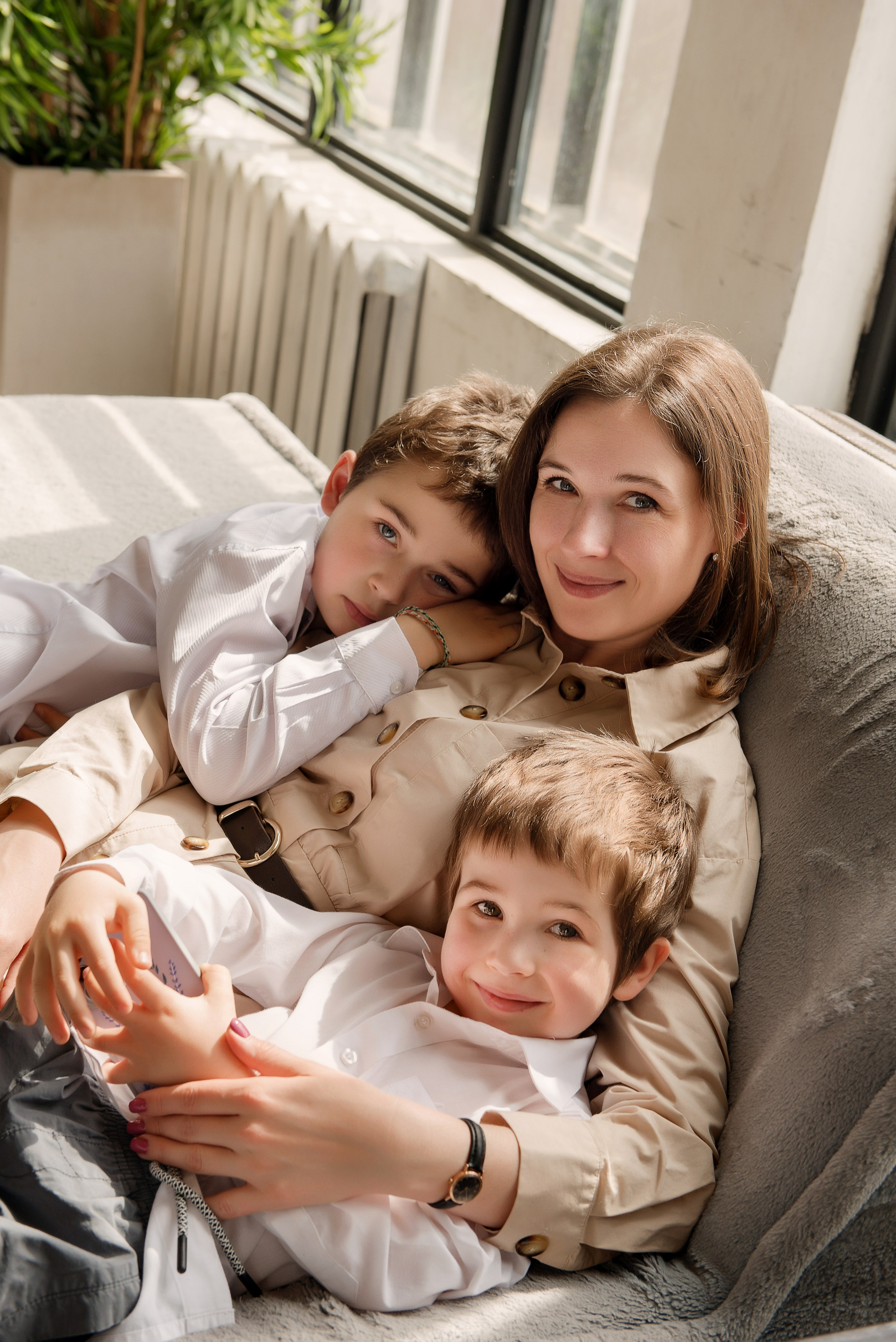 Семейная съёмка в студии. Детский фотограф в Долгопрудном и Москве