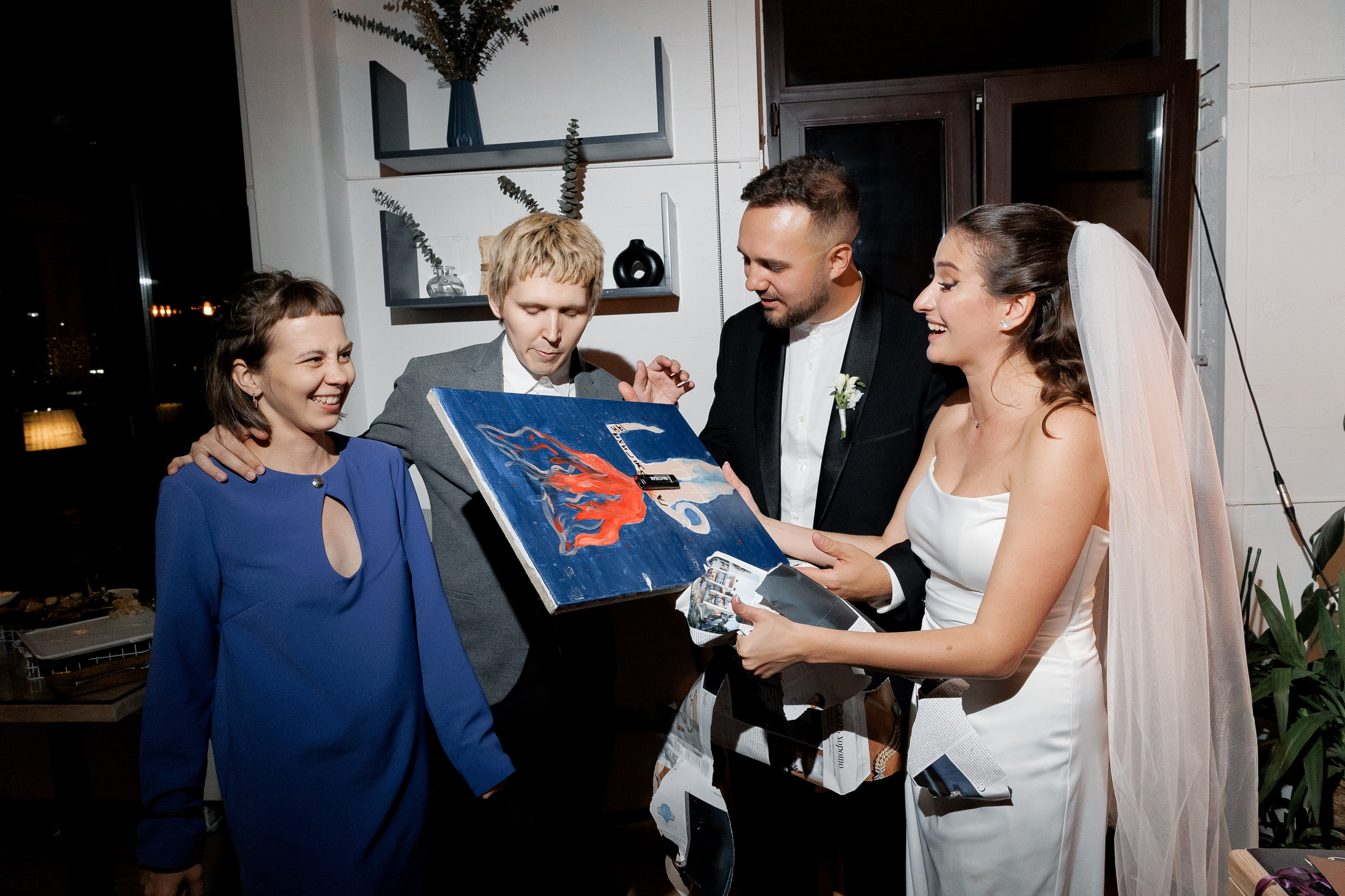 Свадебная вечеринка лофт Телескоп. Свадебный фотограф Домодедово Москва Катерина Алехина