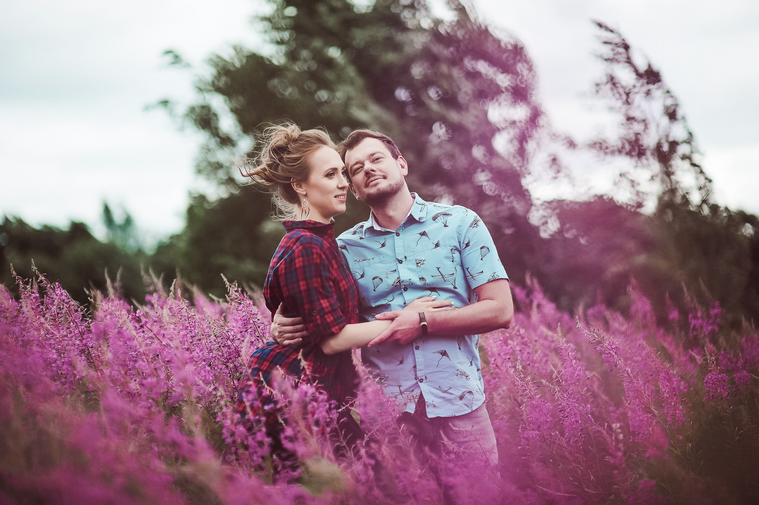 Александра и Вячеслав (фотосессия Love story на природе). Портретный, семейный и свадебный фотограф в Санкт-Петербурге и в Пушкине Ширяев Денис