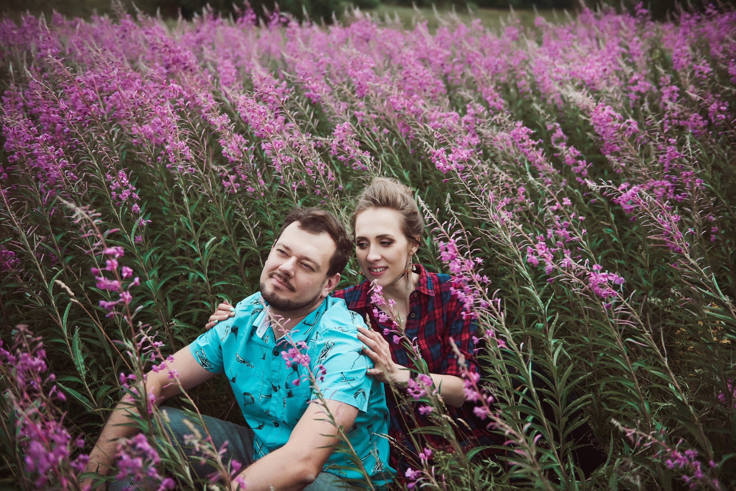 Александра и Вячеслав (фотосессия Love story на природе). Портретный, семейный и свадебный фотограф в Санкт-Петербурге и в Пушкине Ширяев Денис