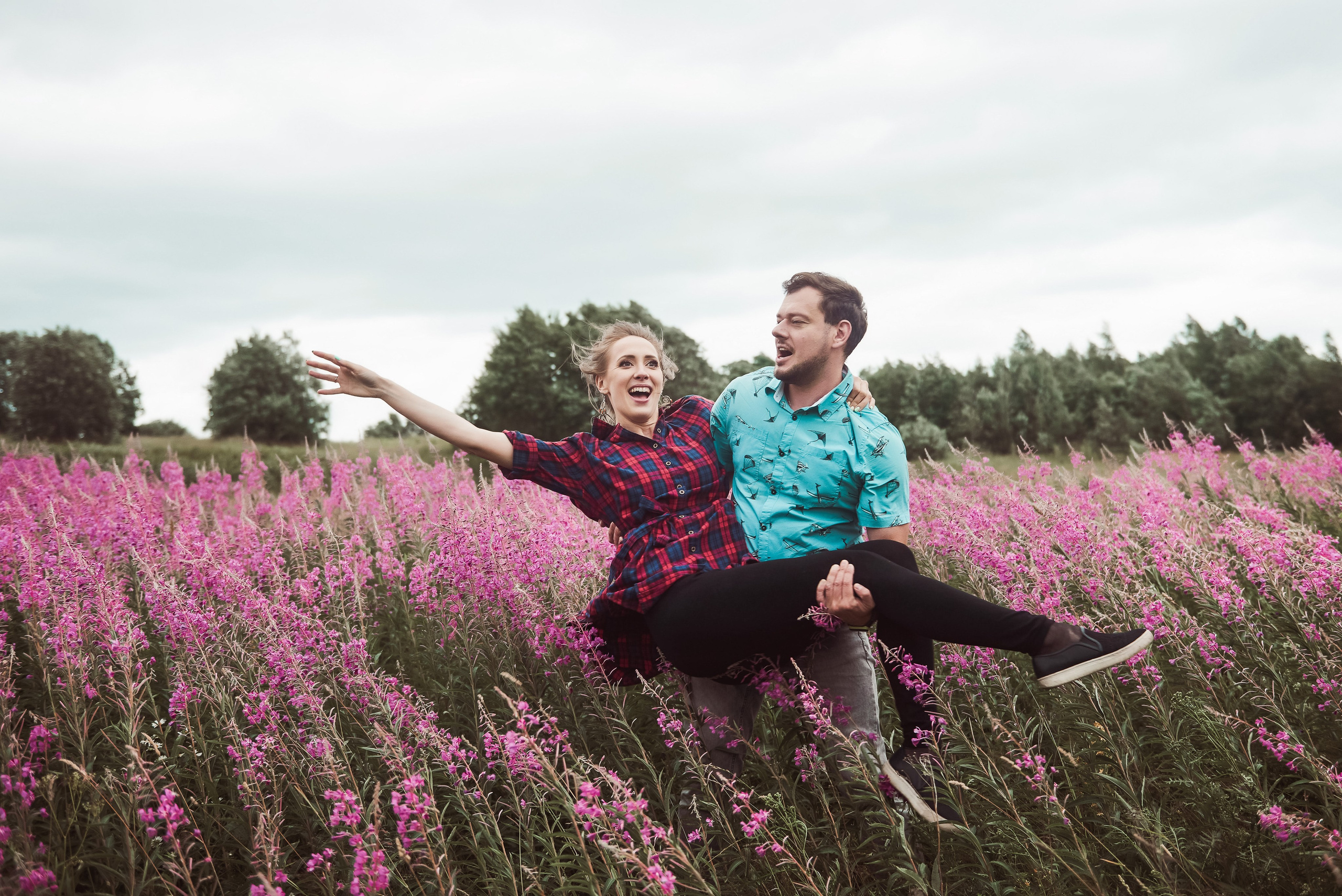 Александра и Вячеслав (фотосессия Love story на природе). Портретный, семейный и свадебный фотограф в Санкт-Петербурге и в Пушкине Ширяев Денис